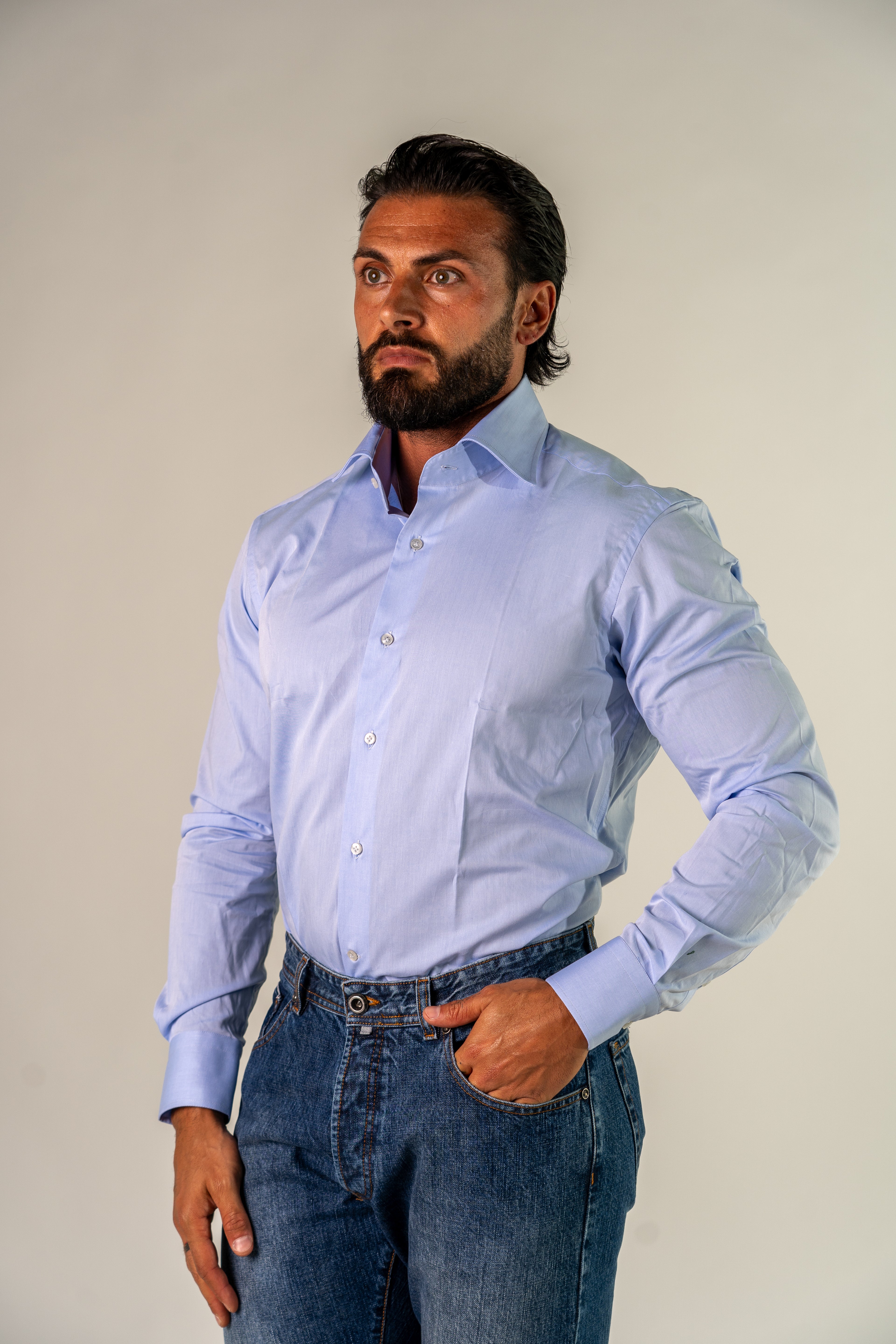 Camicia azzurra Essence