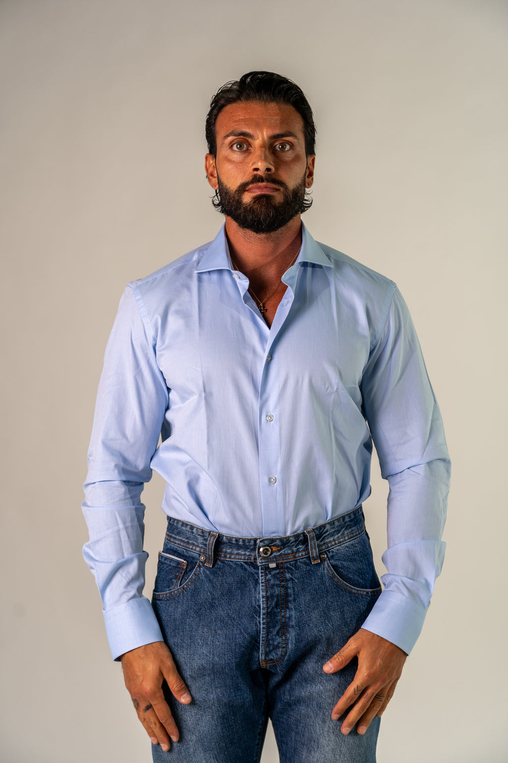 Camicia azzurra Velas