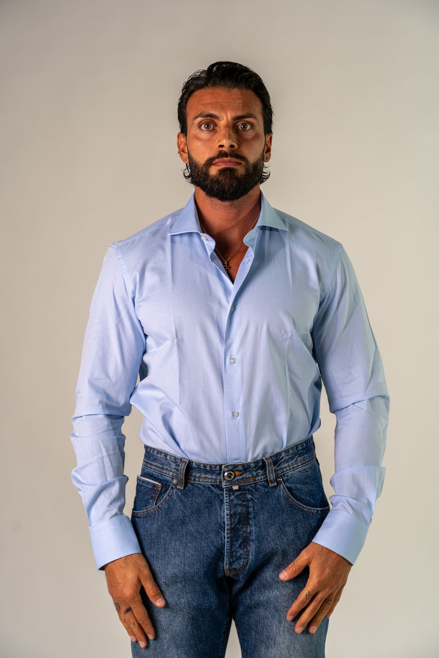 Camicia azzurra Velas