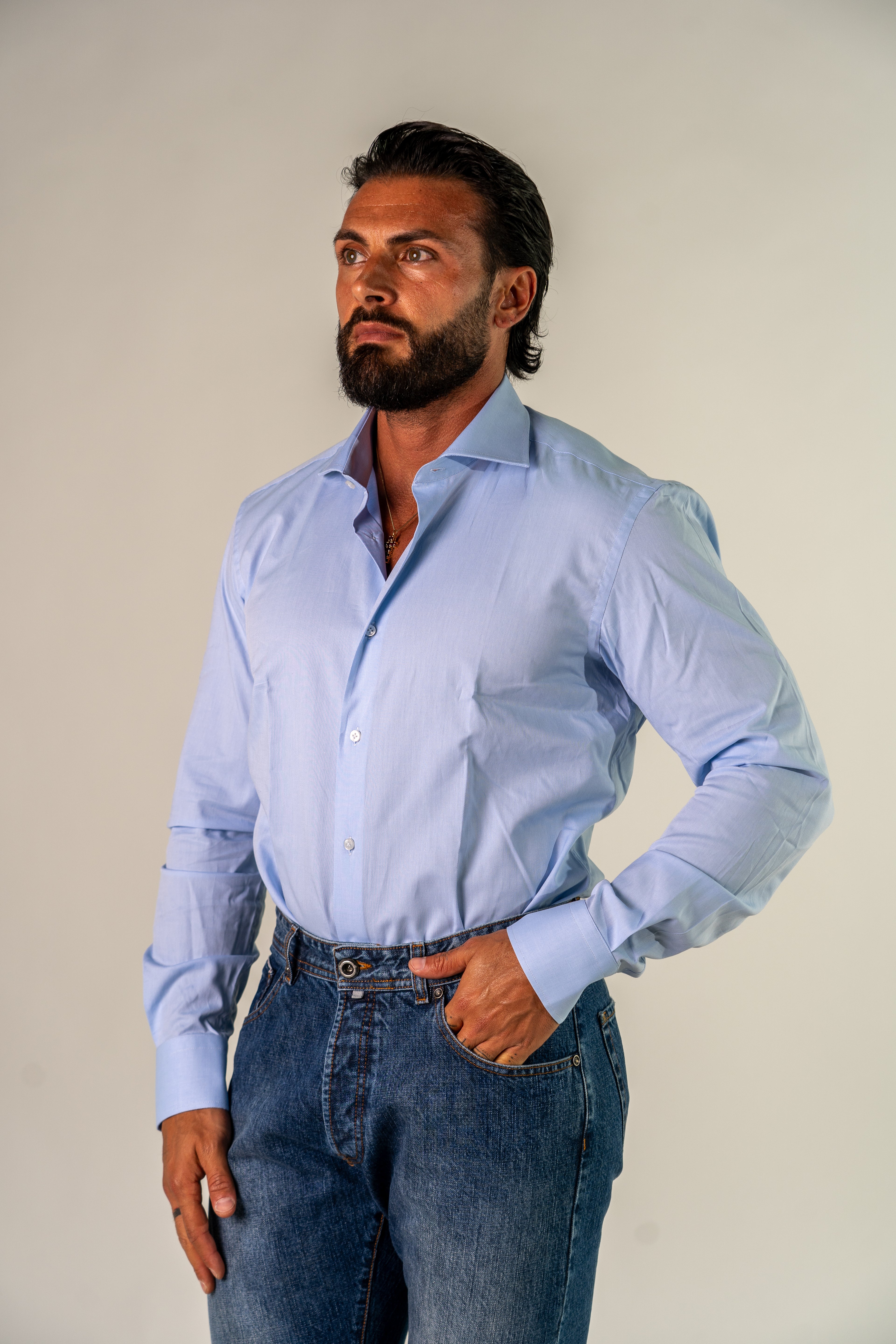 Camicia azzurra Velas