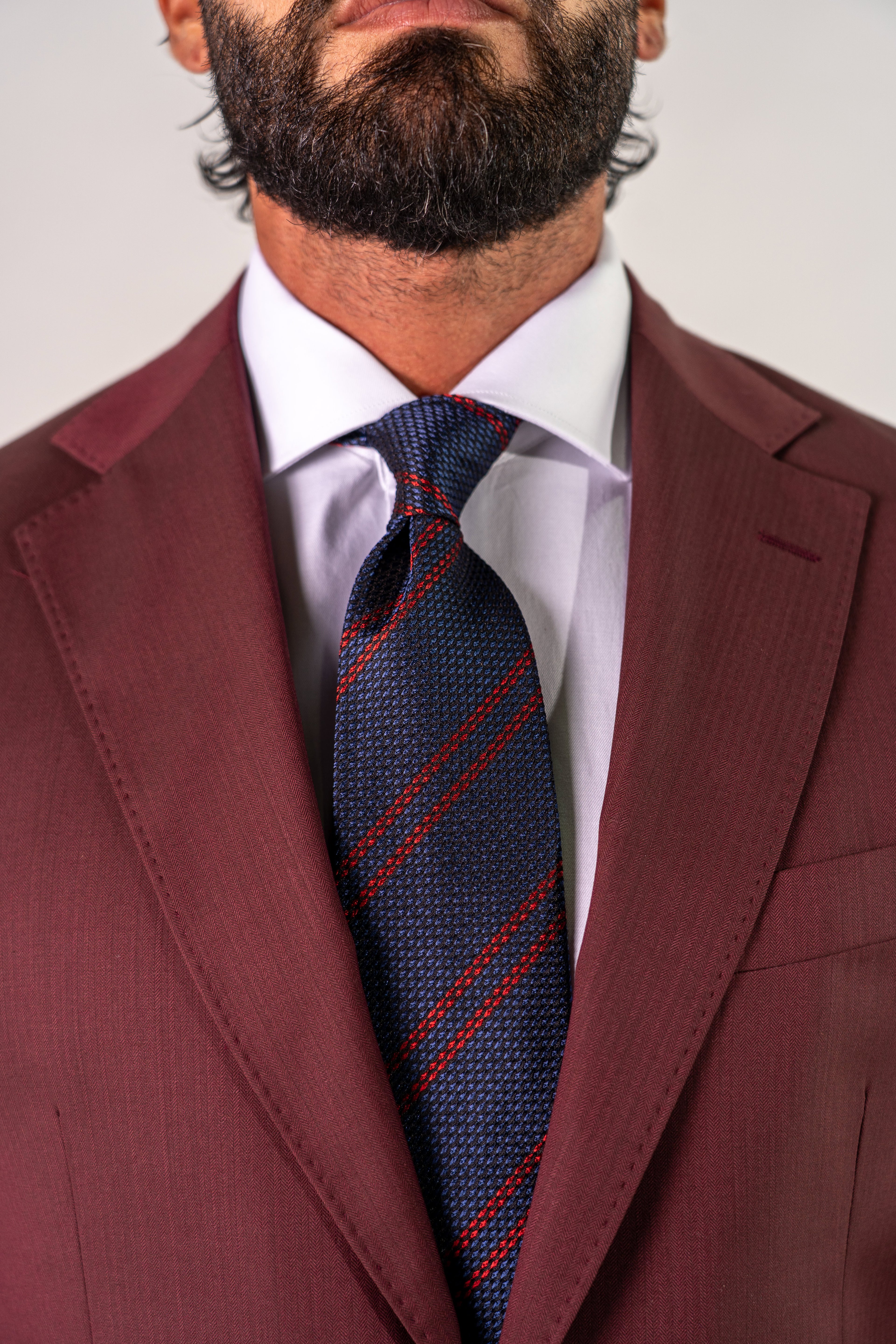 Abito monopetto bordeaux Shedir
