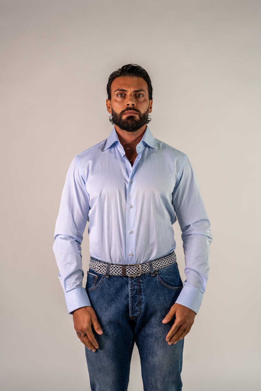 Camicia azzurra Horizon