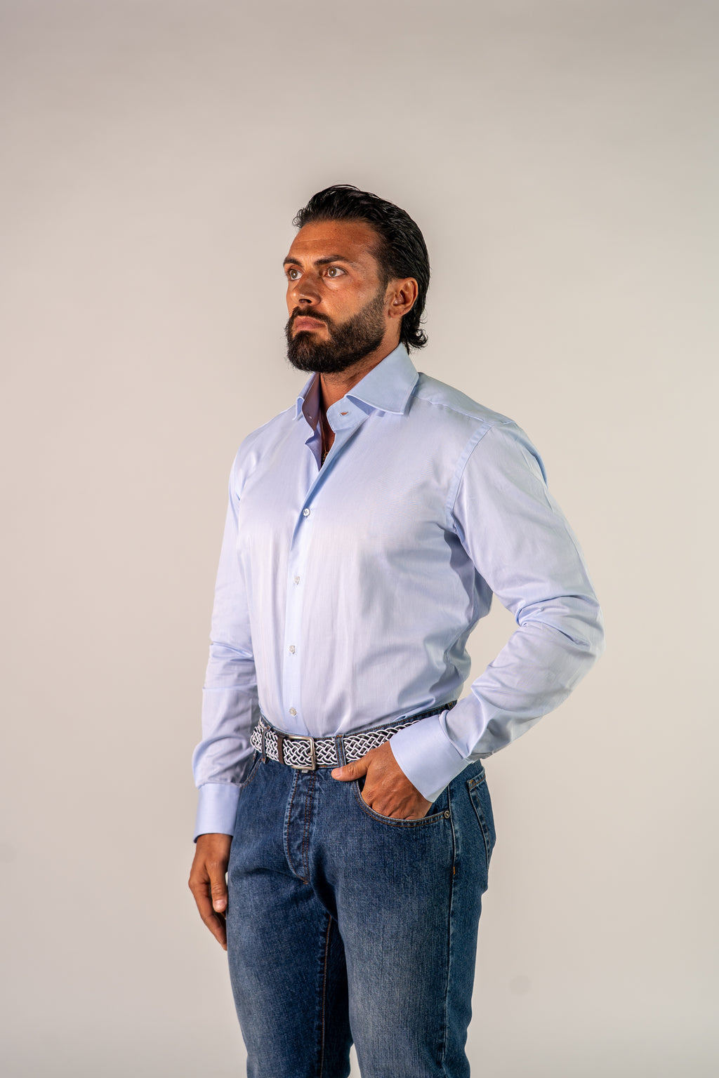 Camicia azzurra Horizon