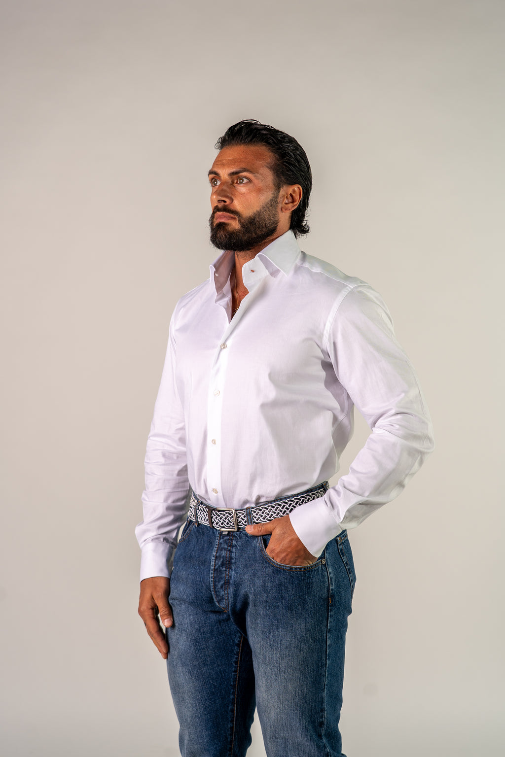 Camicia bianca Ares