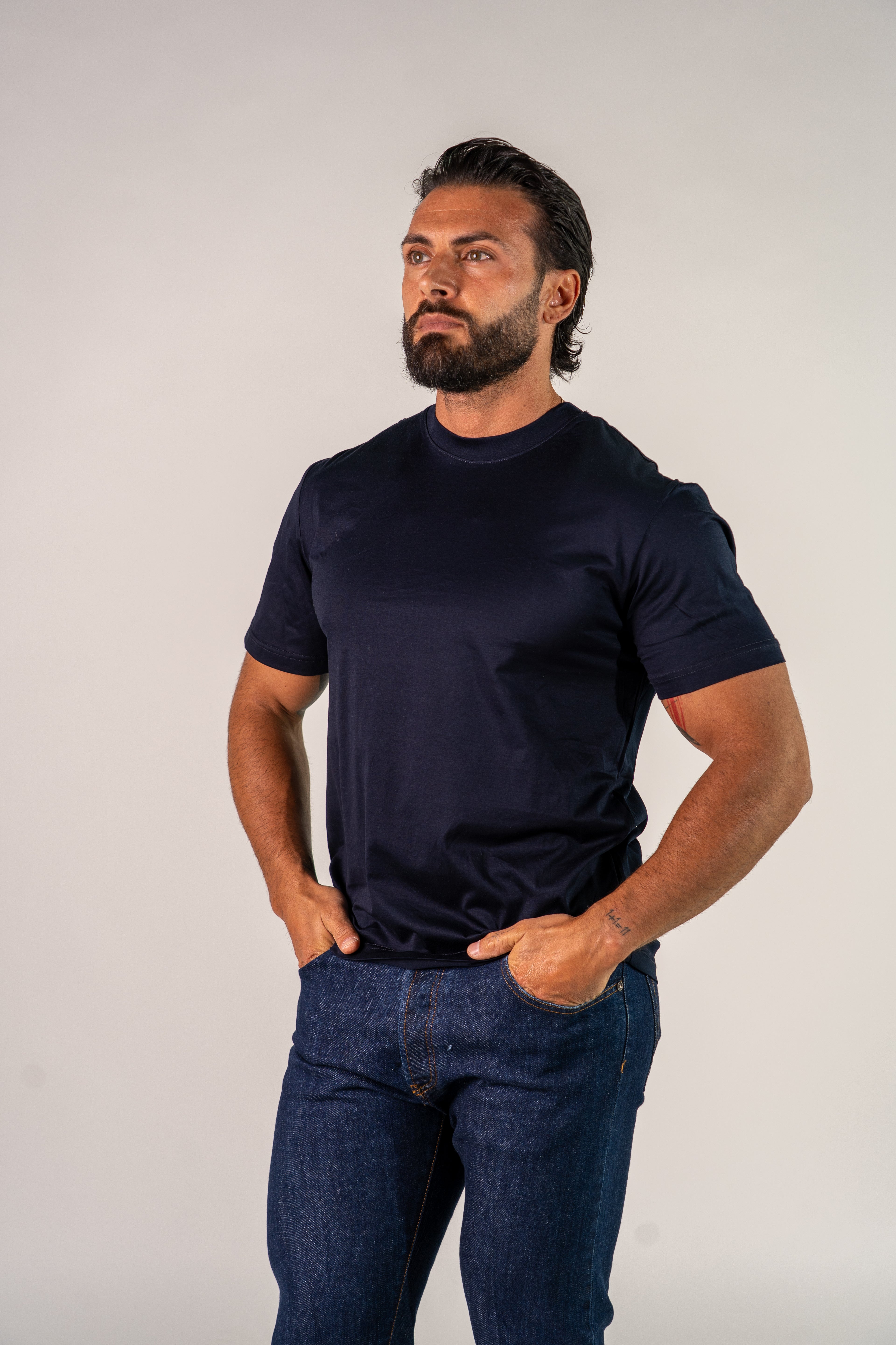 T-shirt blu Fill
