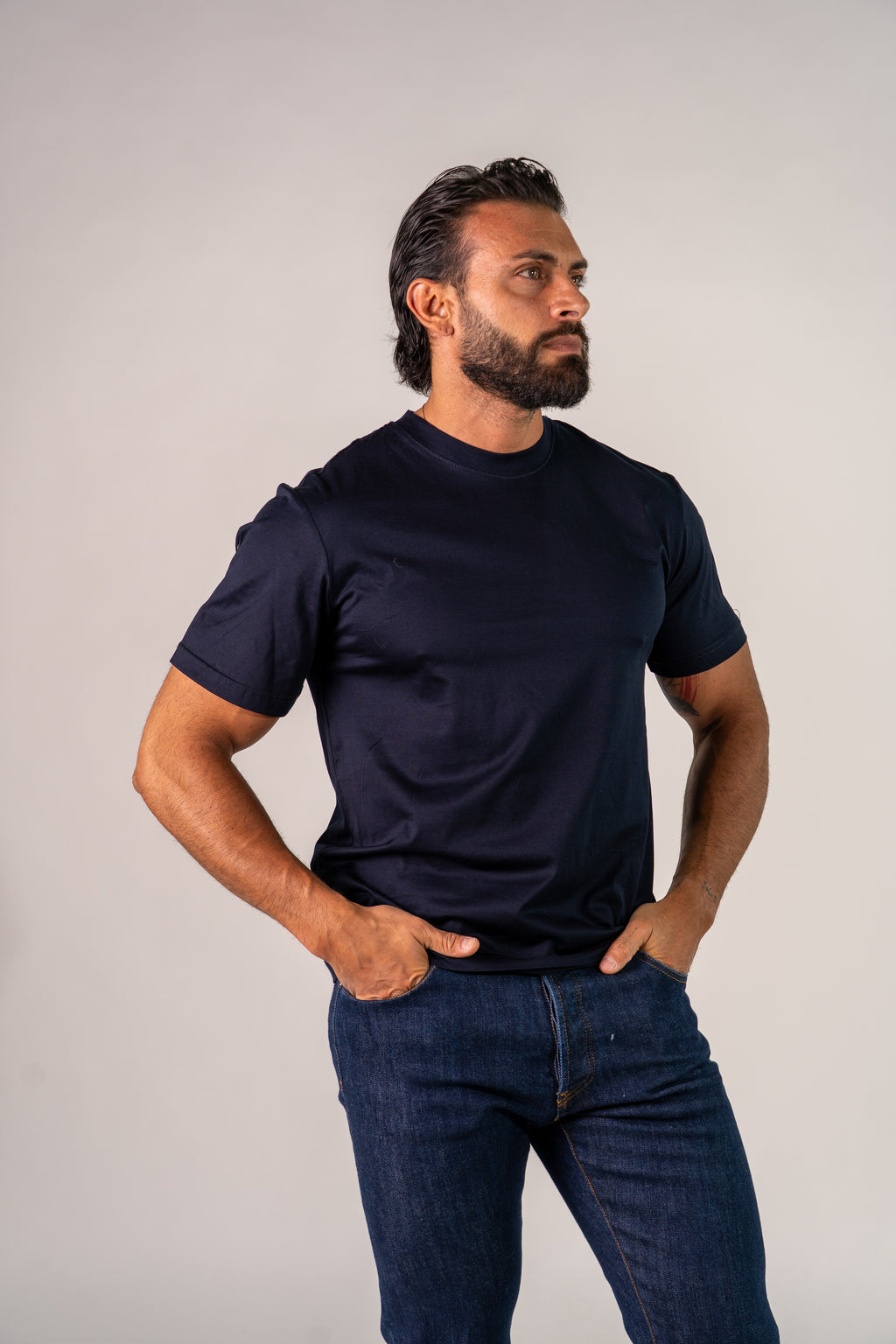T-shirt blu Fill
