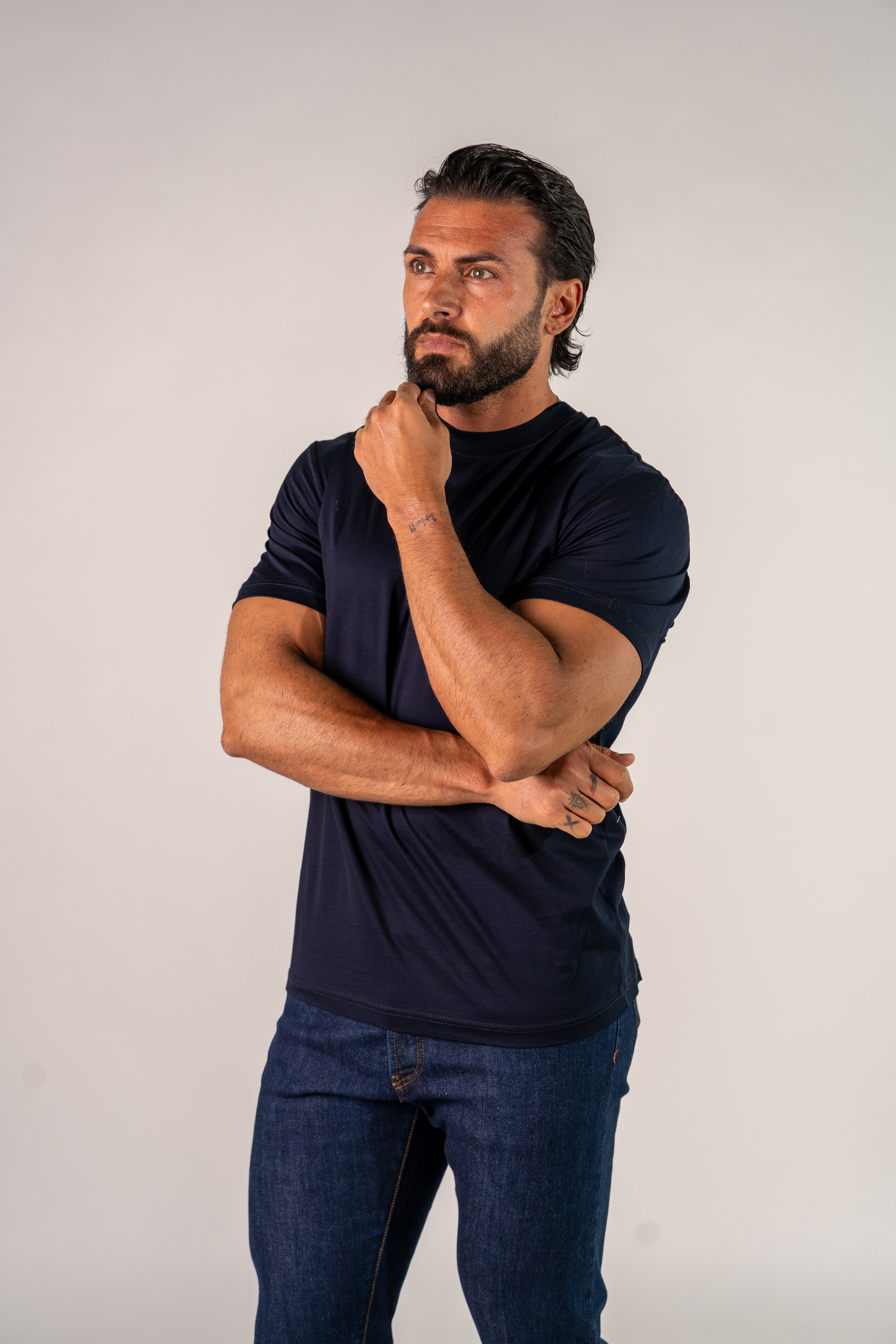 T-shirt blu Fill