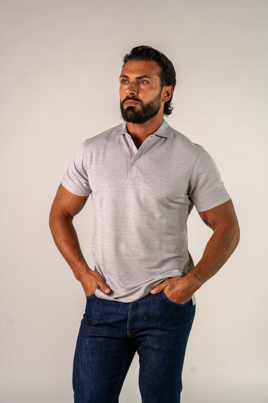 Polo grigia Nil