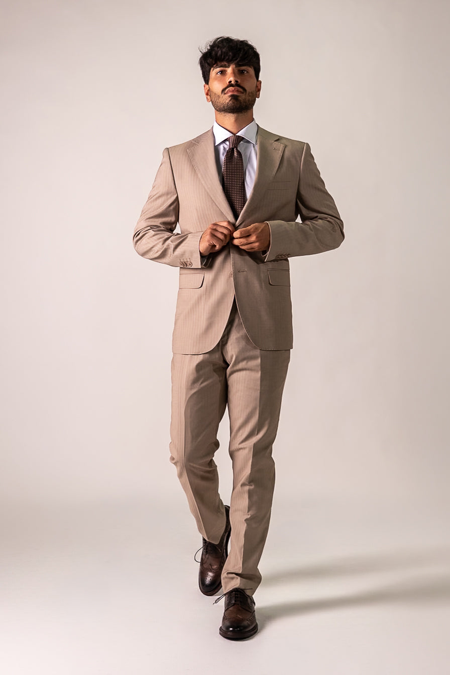 Abito monopetto beige Hope