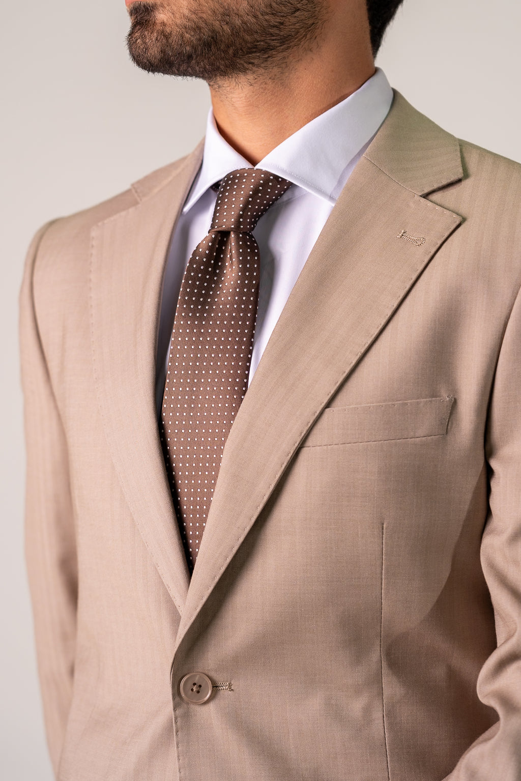Abito monopetto beige Hope