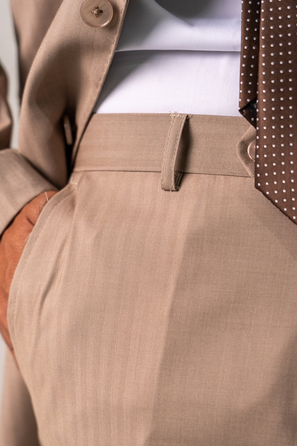 Abito monopetto beige Hope