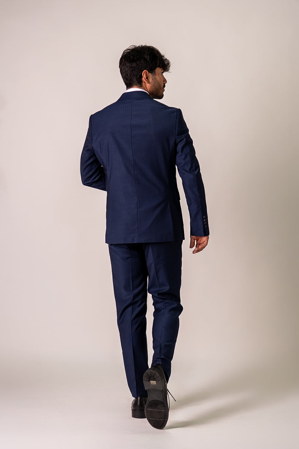 Abito doppiopetto blu navy Philip