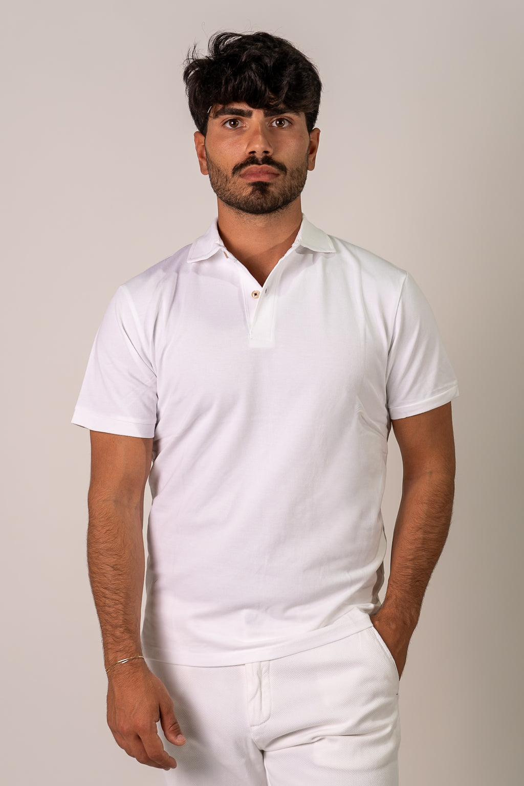 Polo bianco Poul