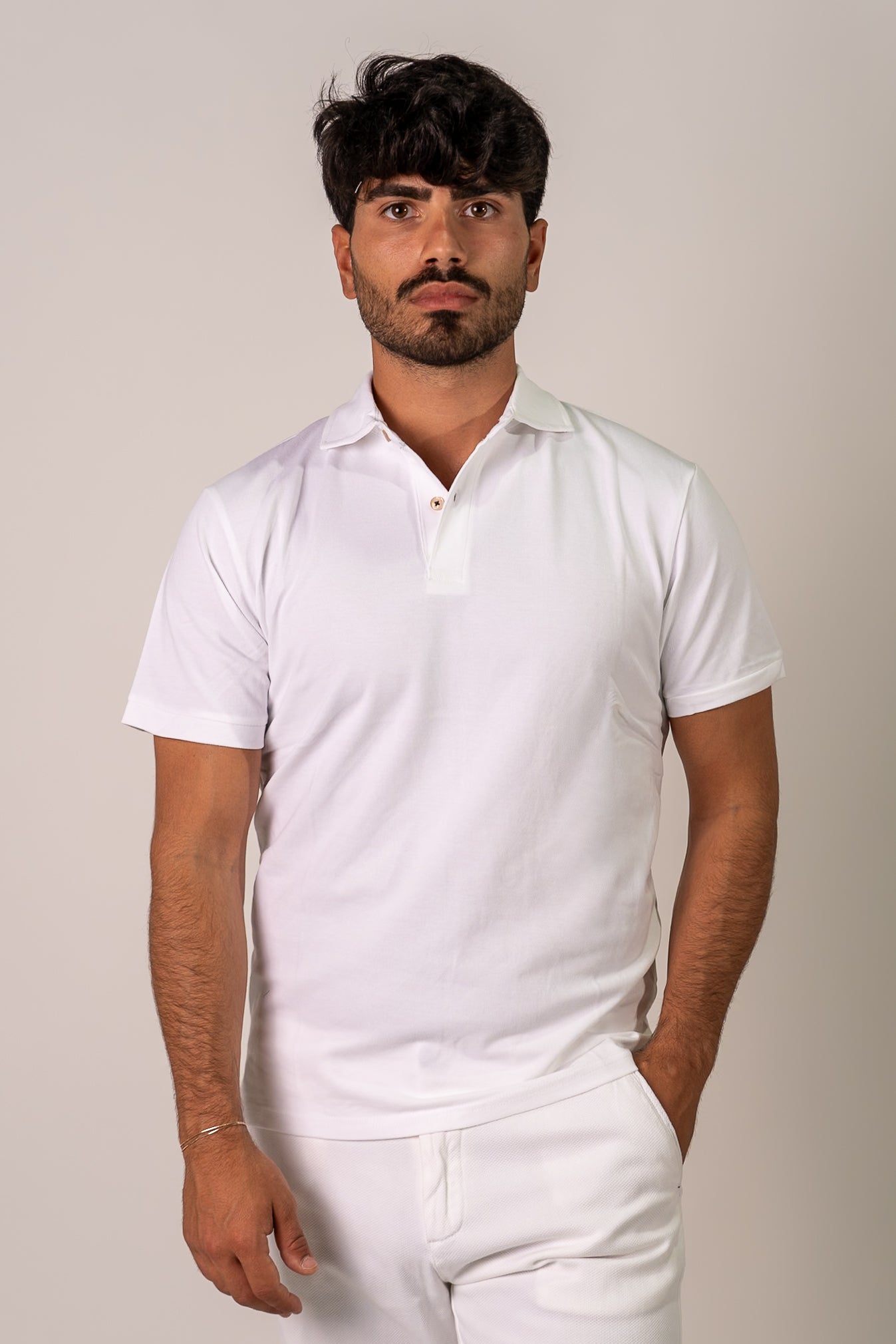 Polo bianco Poul