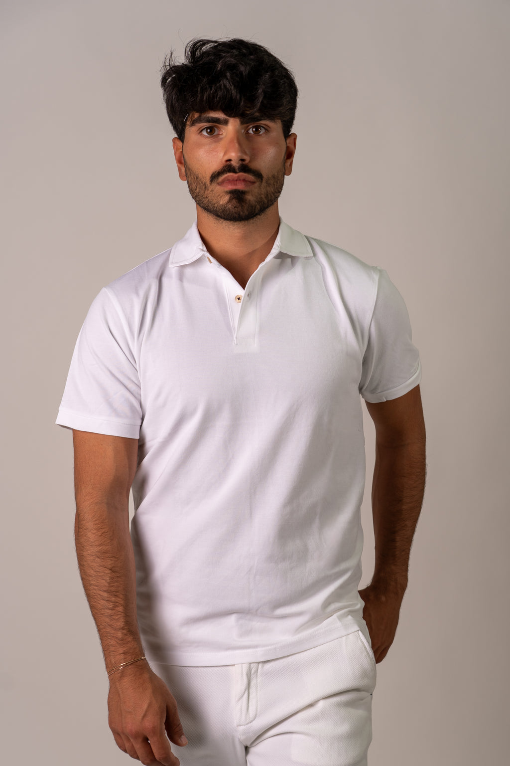 Polo bianco Poul
