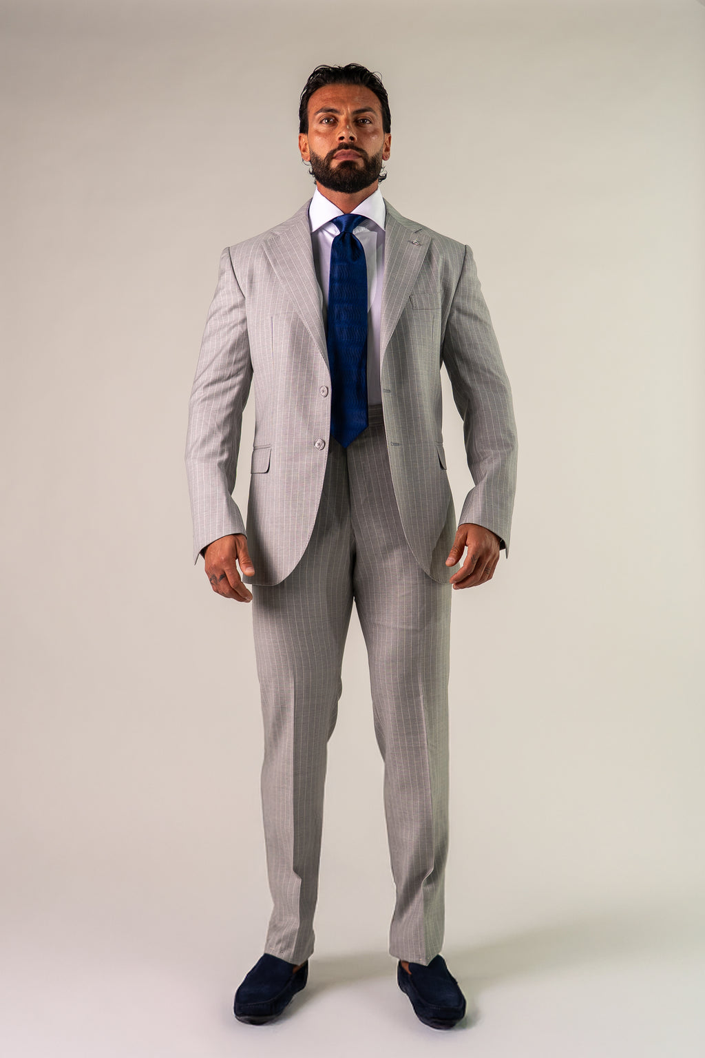 Abito monopetto grigio chiaro Businessman