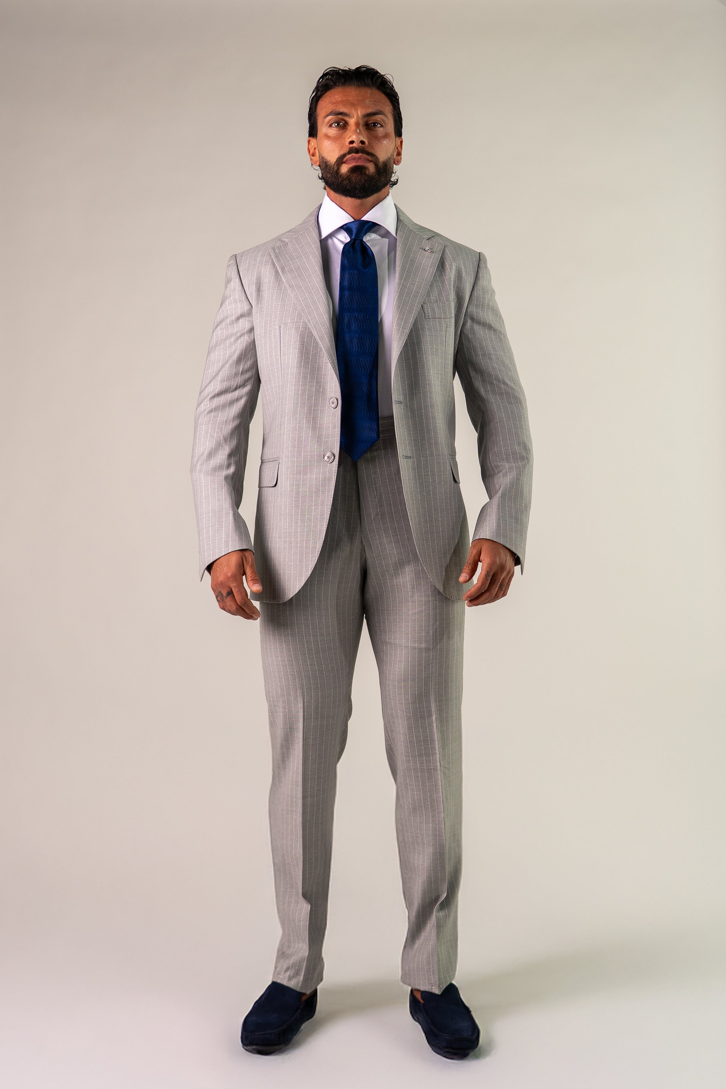 Abito monopetto grigio chiaro Businessman