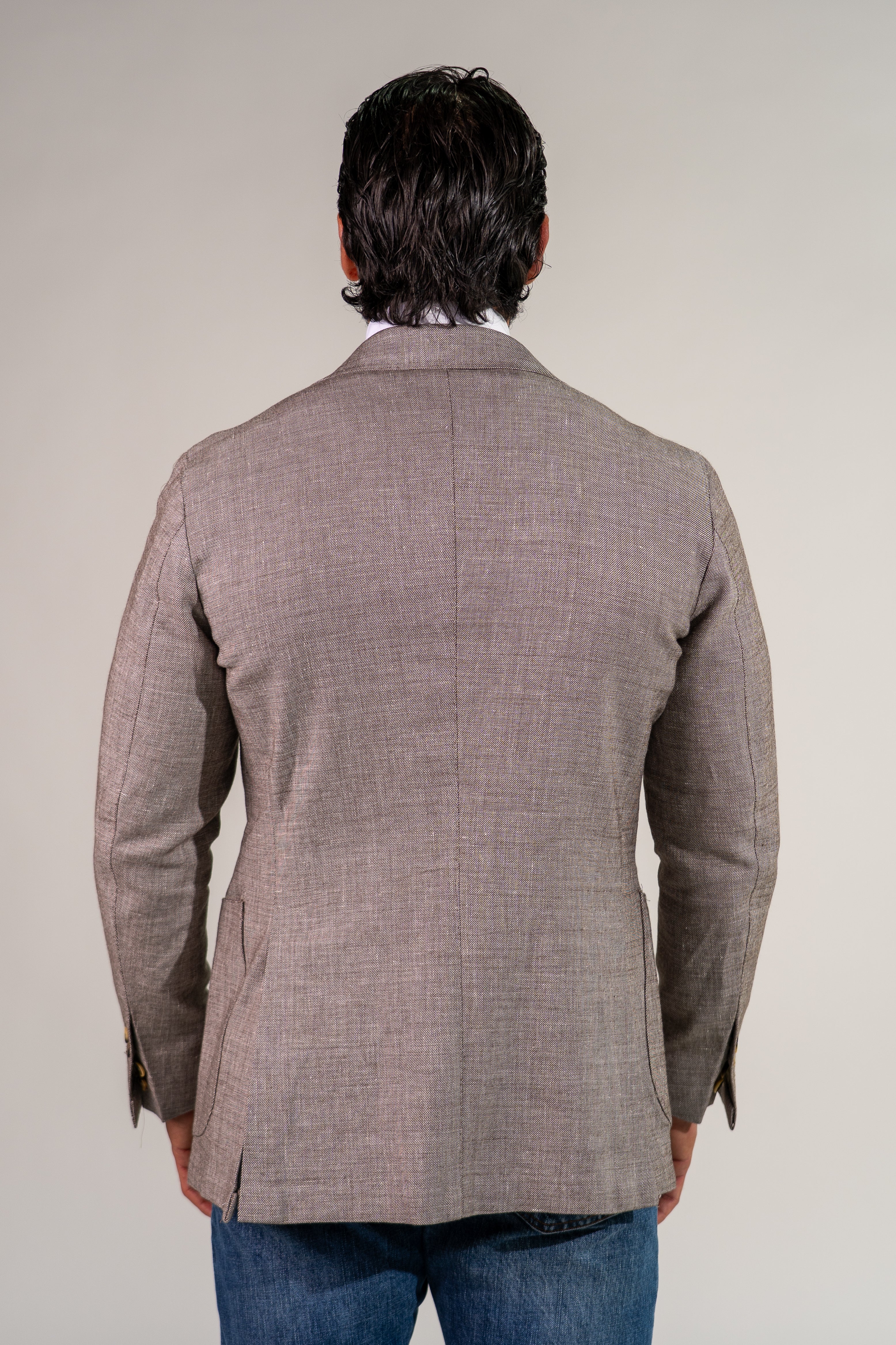 Giacca monopetto beige Bey