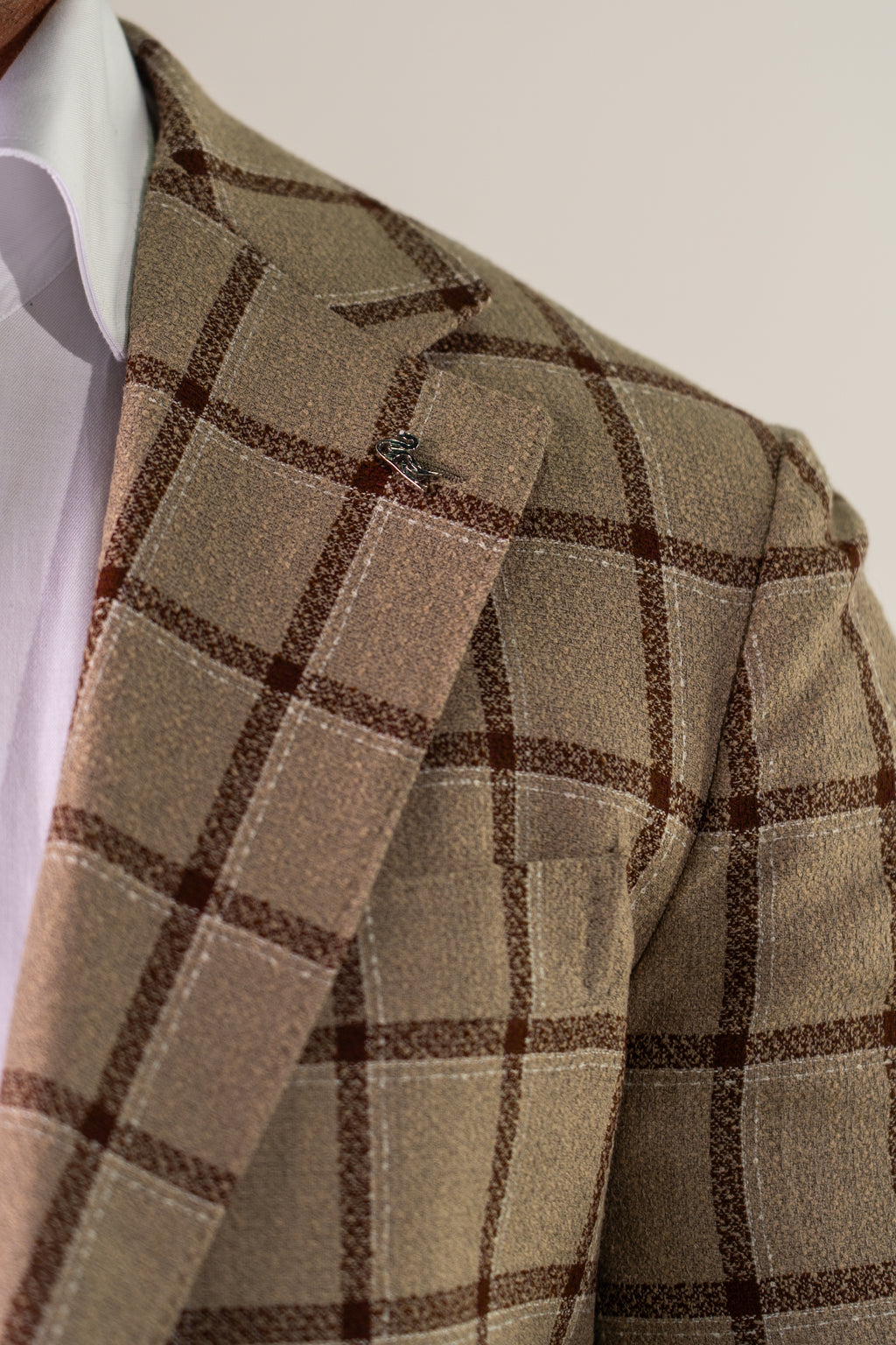 Giacca monopetto beige Procida