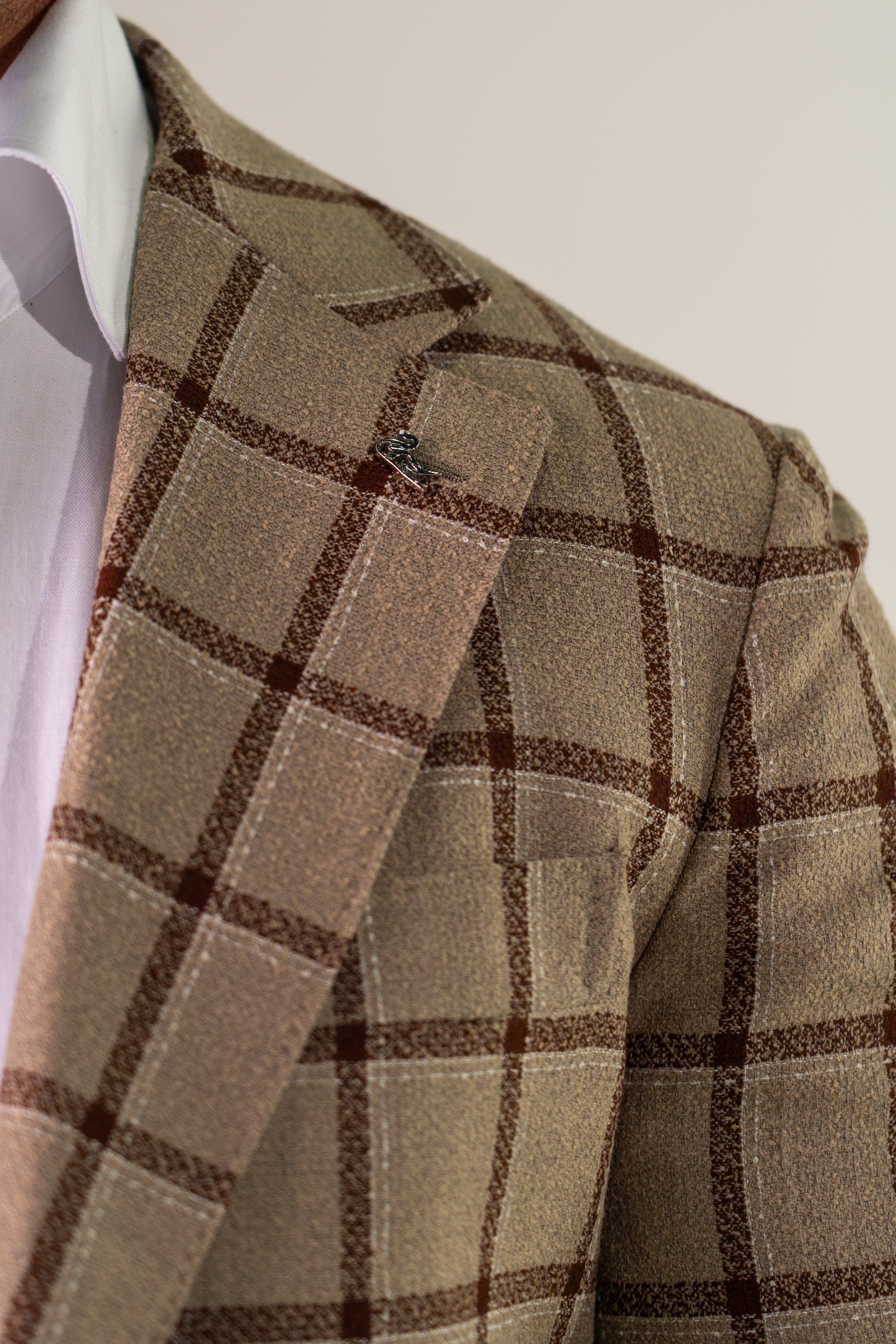 Giacca monopetto beige Procida