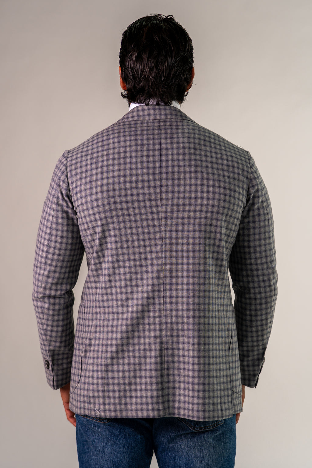 Giacca monopetto azzurro Limuro