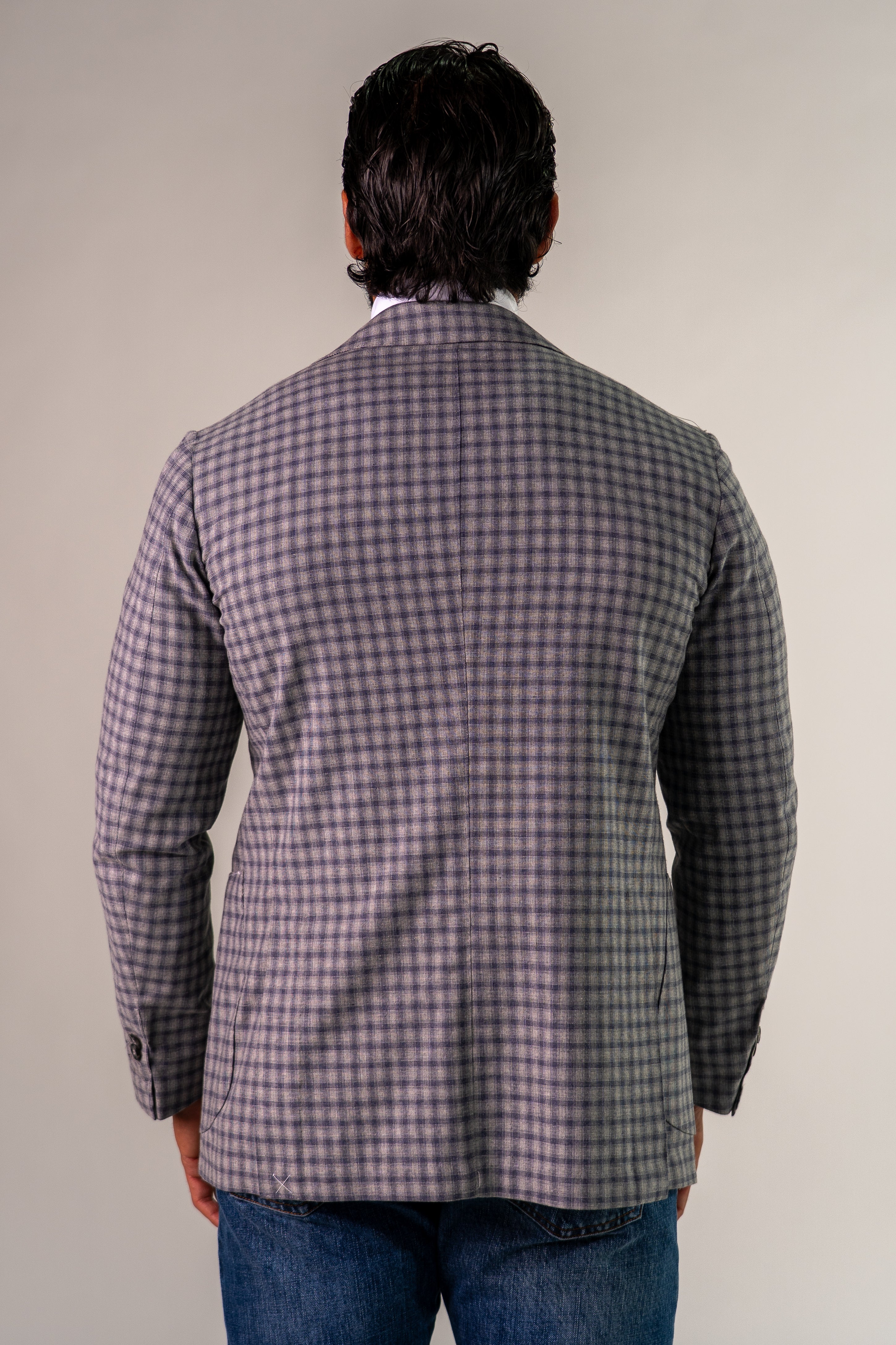 Giacca monopetto azzurro Limuro