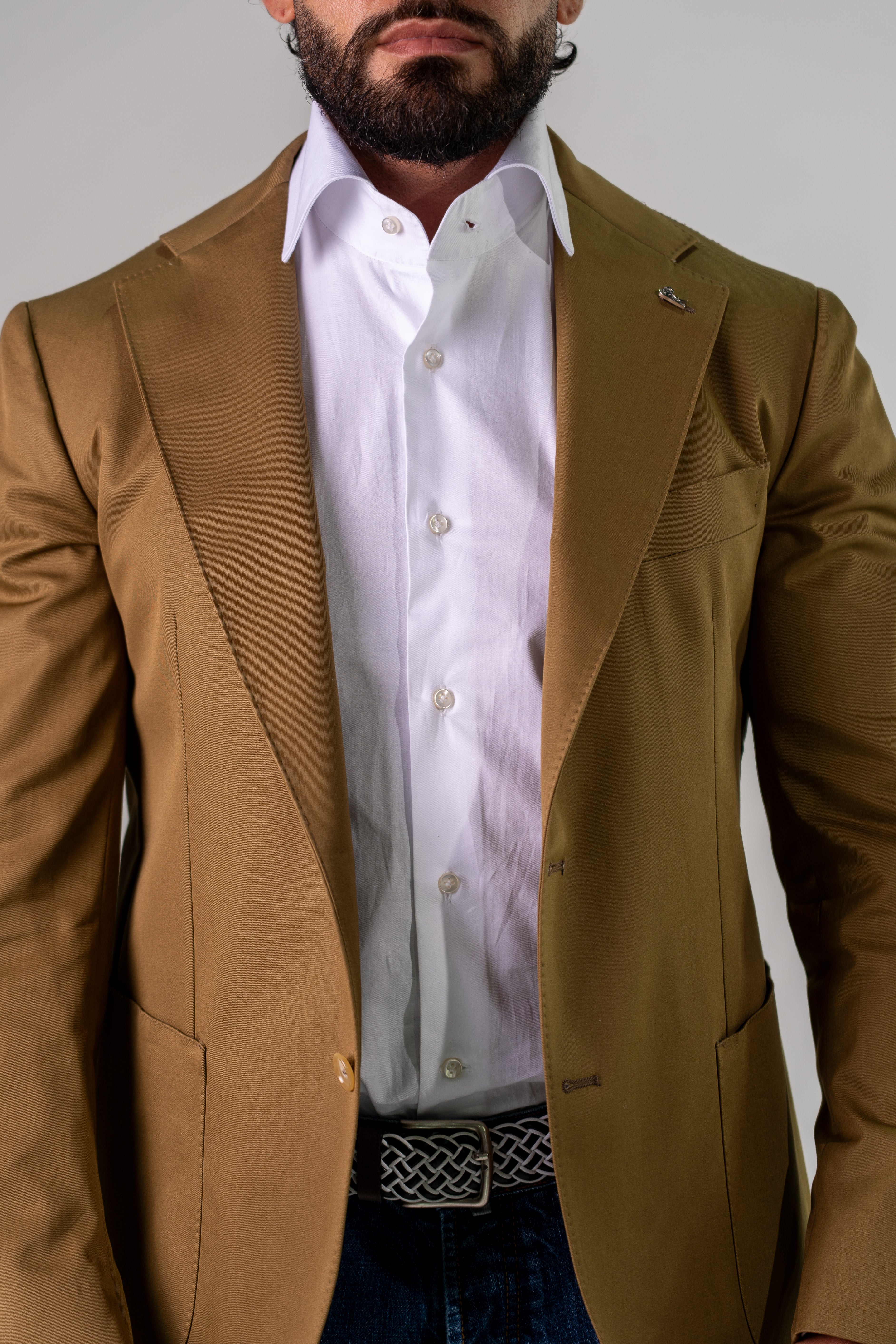 Giacca monopetto beige United