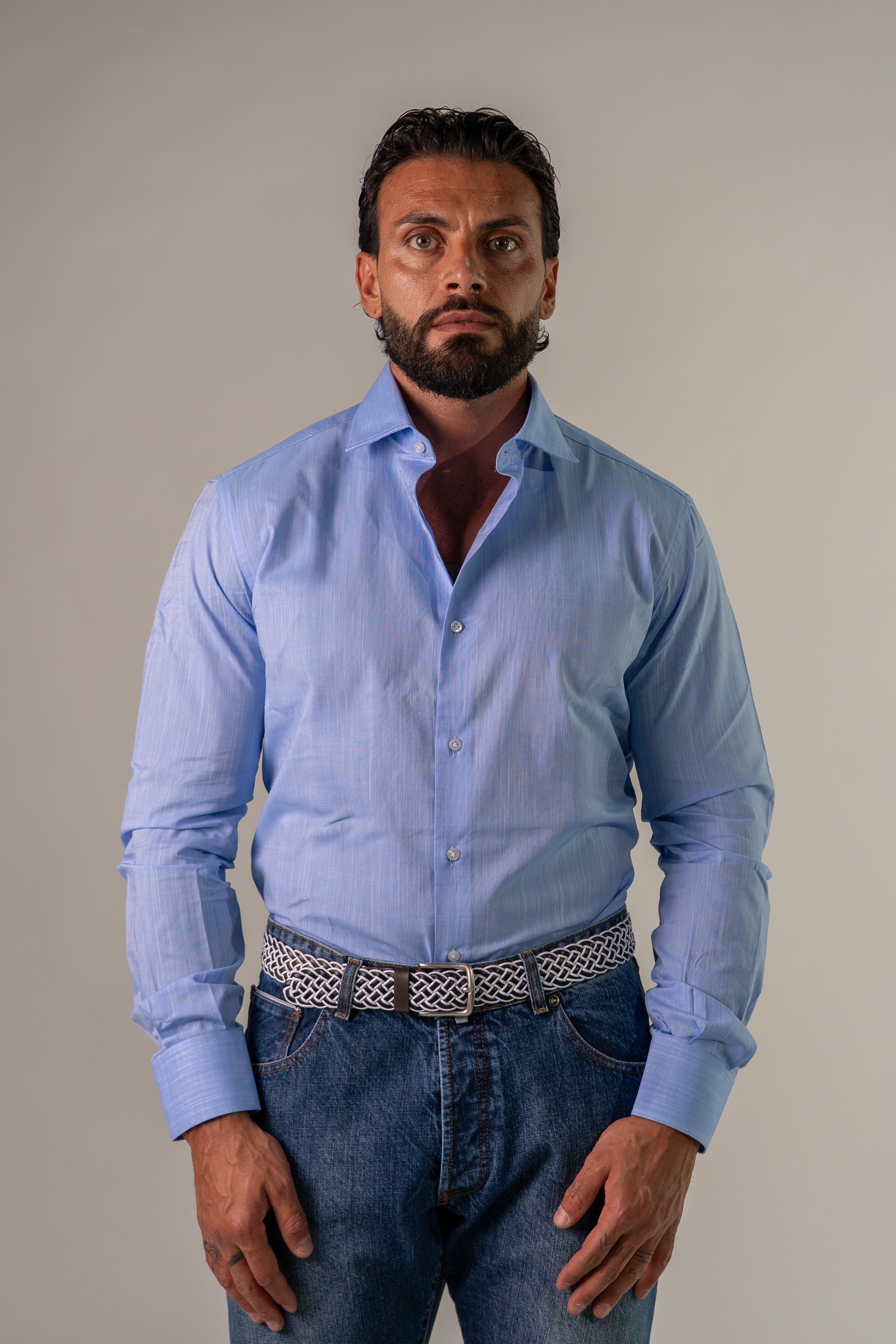 Camicia celeste Rialto