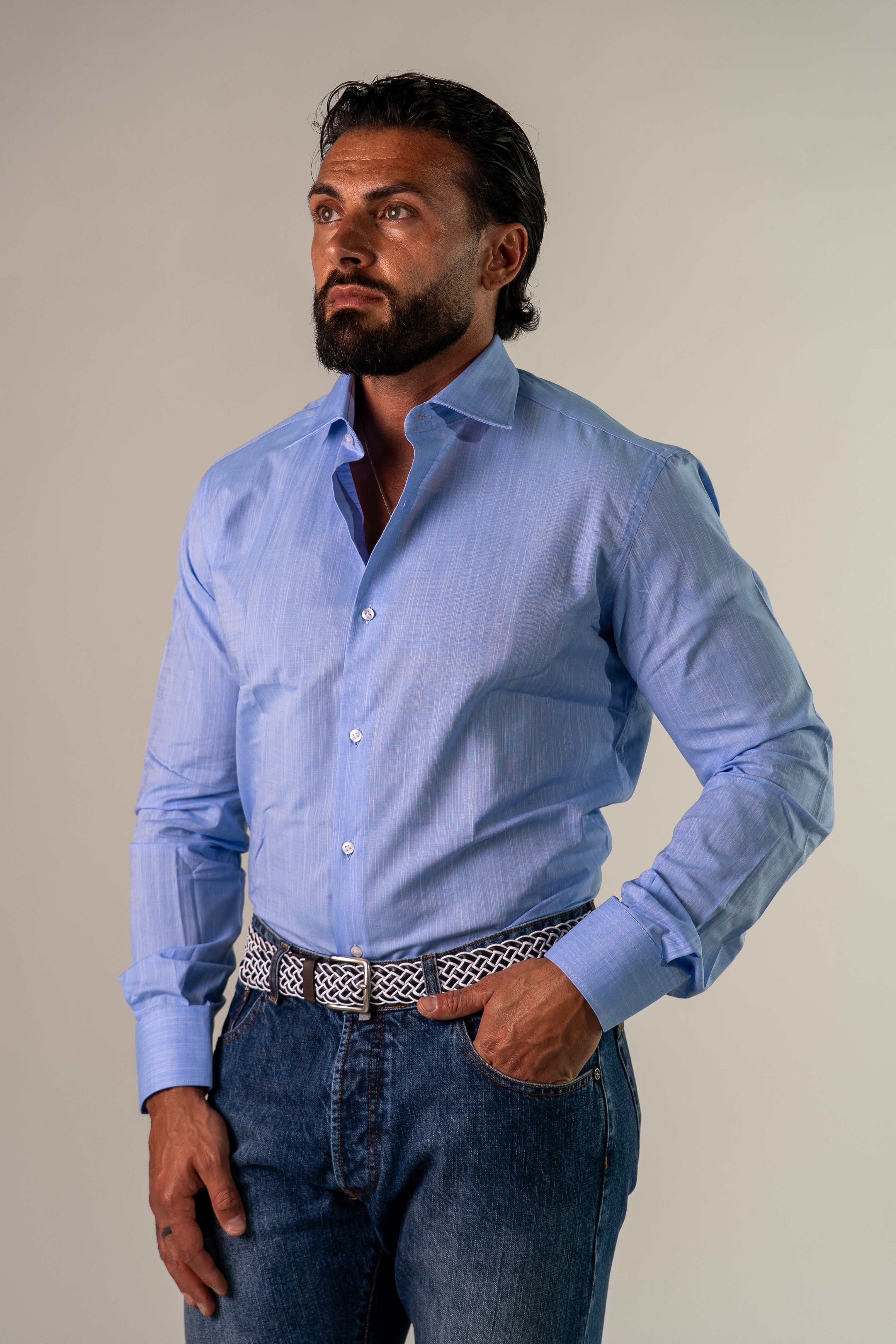 Camicia celeste Rialto