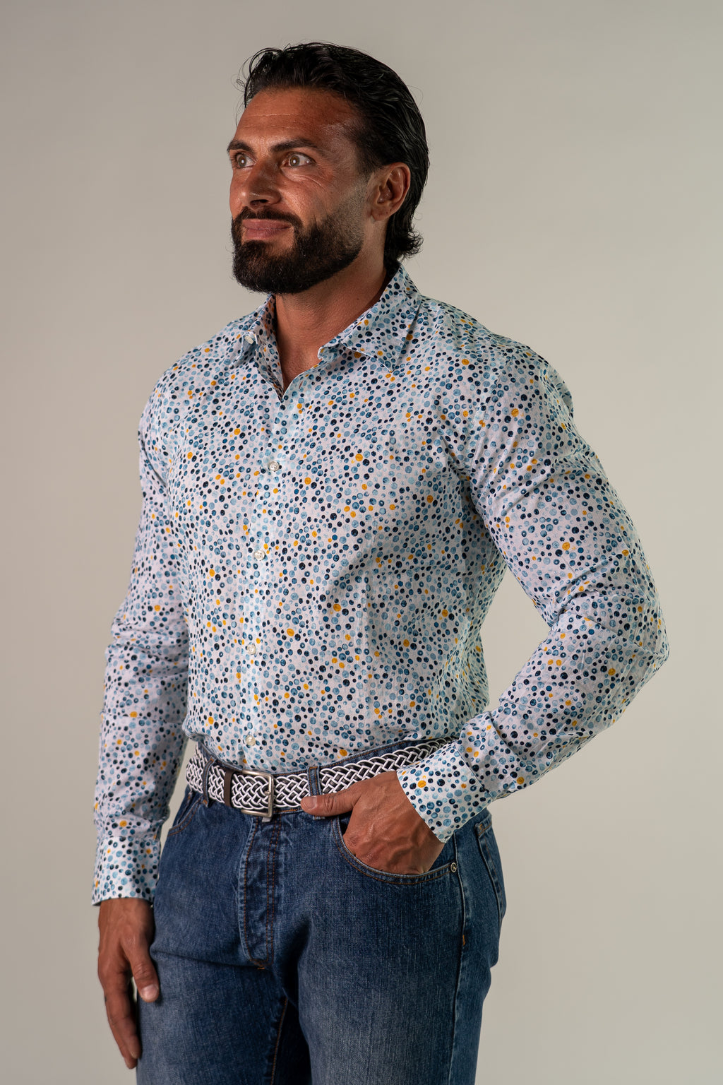 Camicia fantasia coriandoli Glow