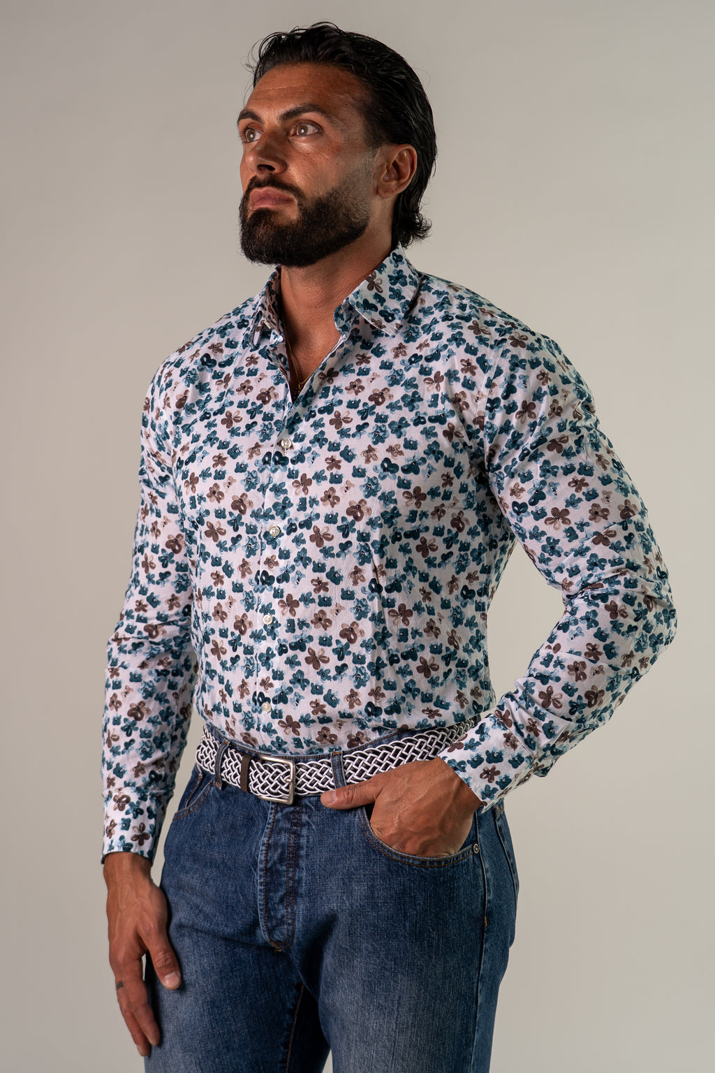 Camicia fantasia floreale Glow