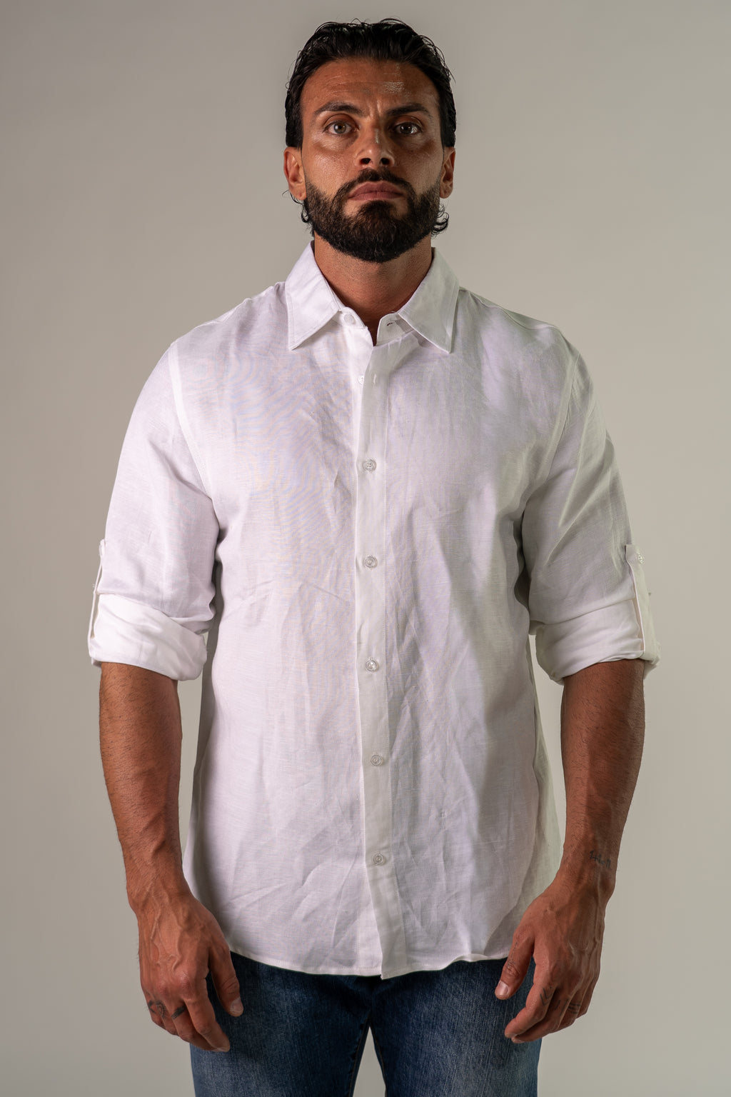 Camicia bianco Lin