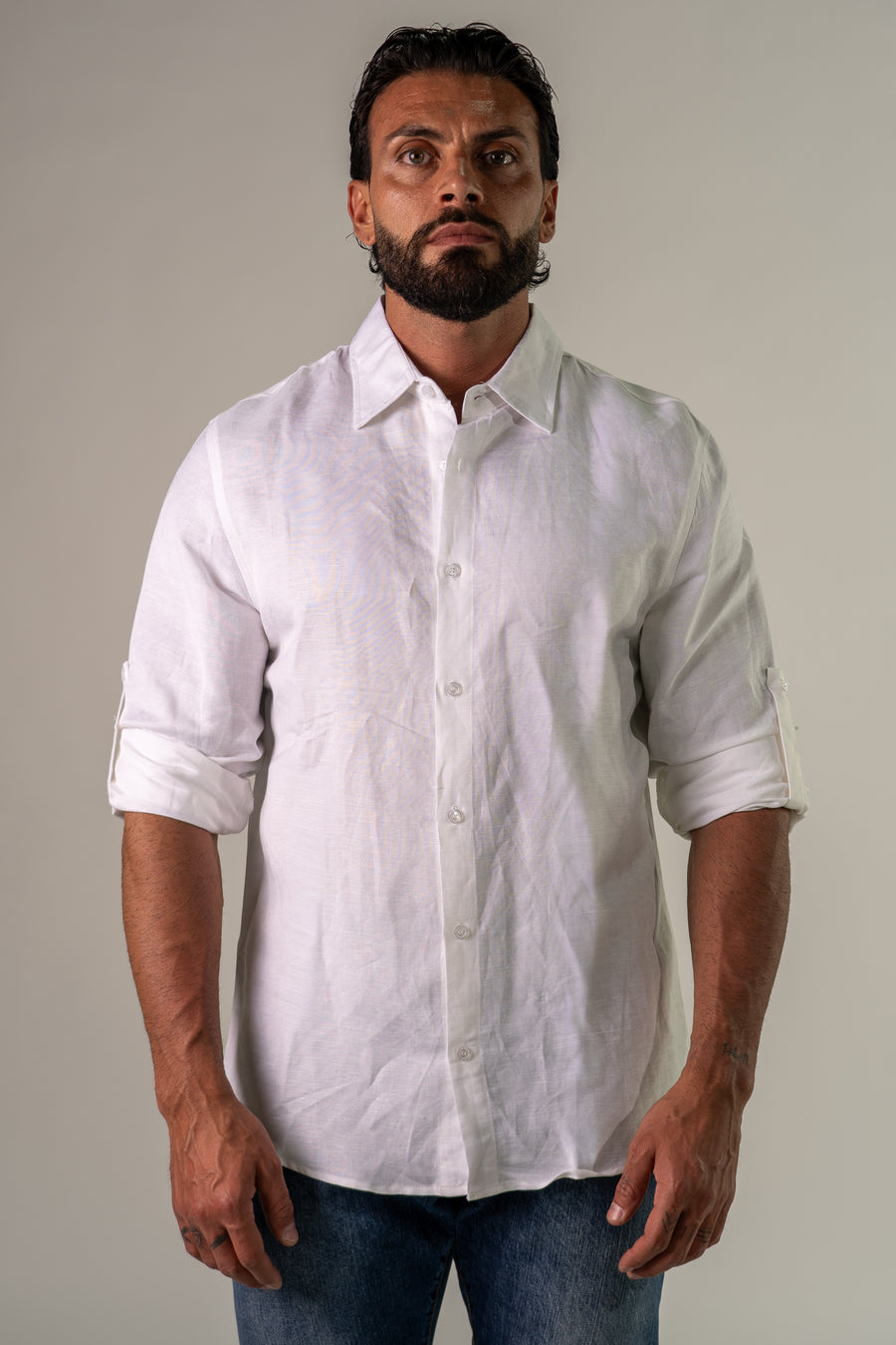 Camicia bianco Lin