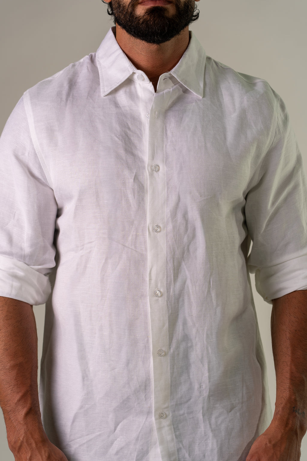 Camicia bianco Lin