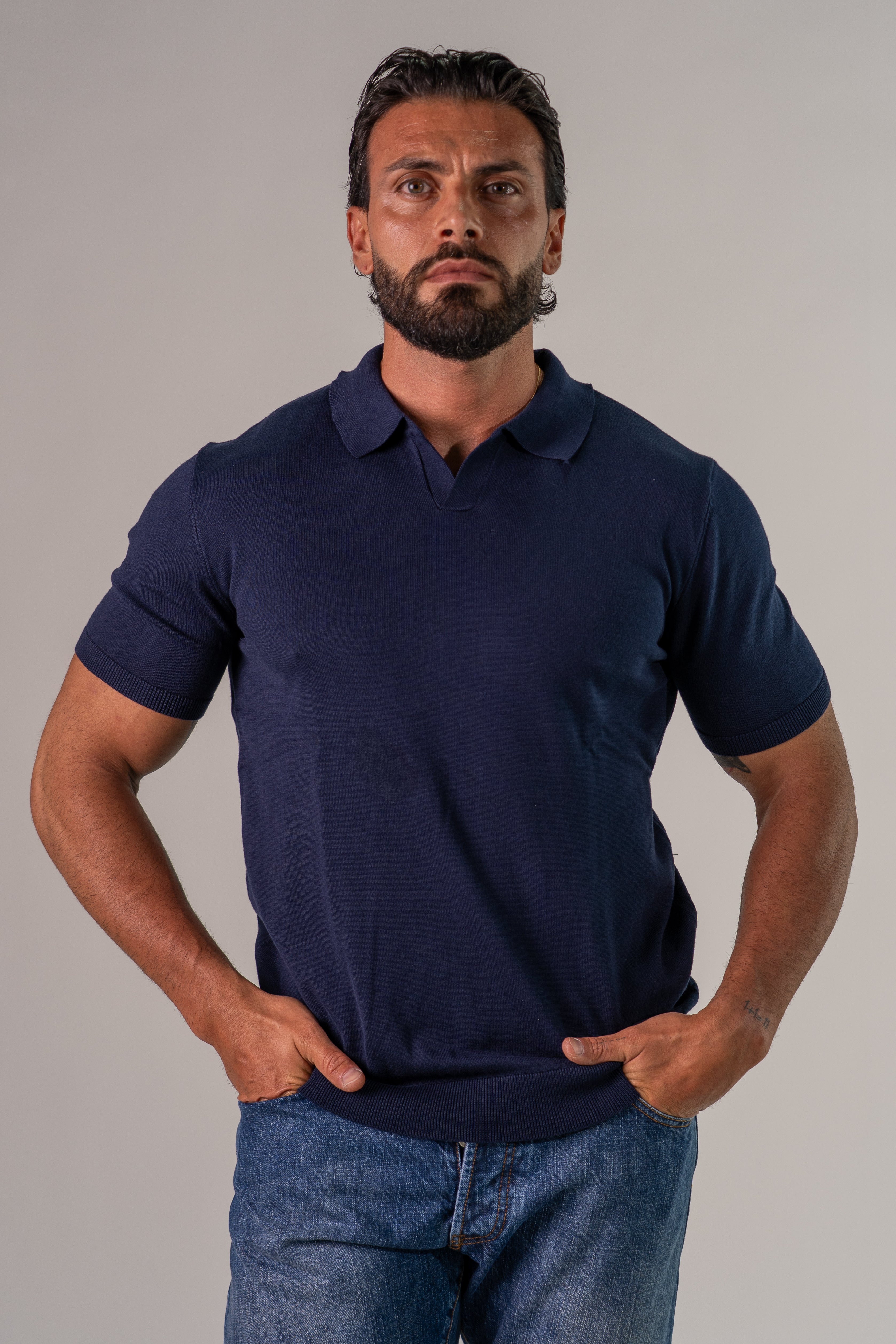 Polo blu Wear