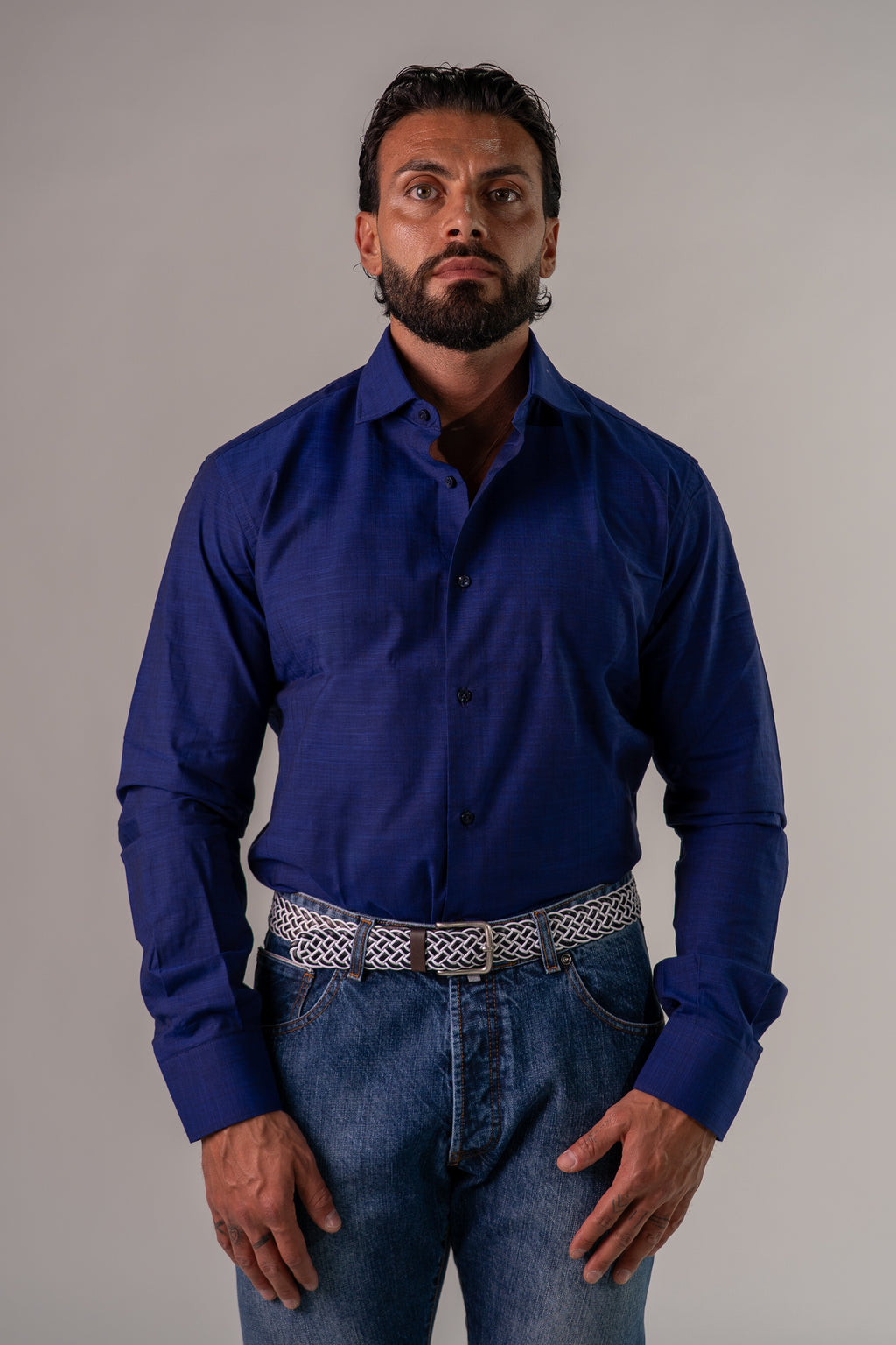 Camicia blu Rialto