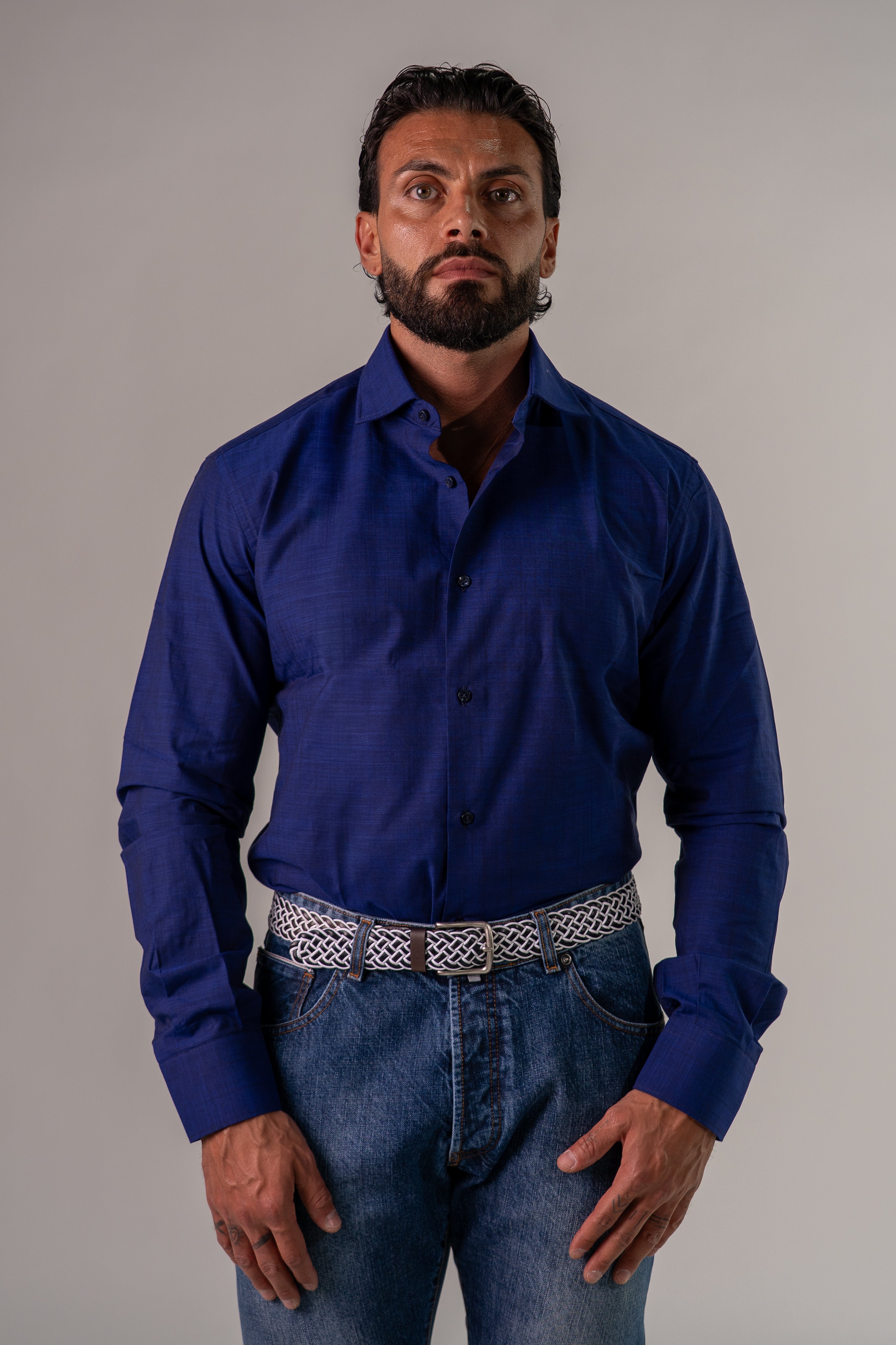 Camicia blu Rialto