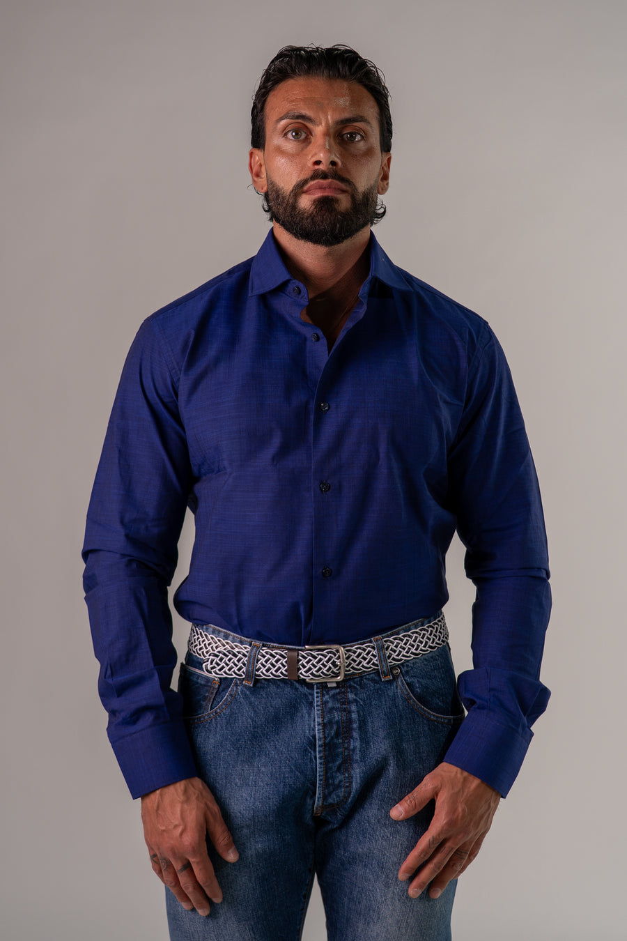 Camicia blu Rialto