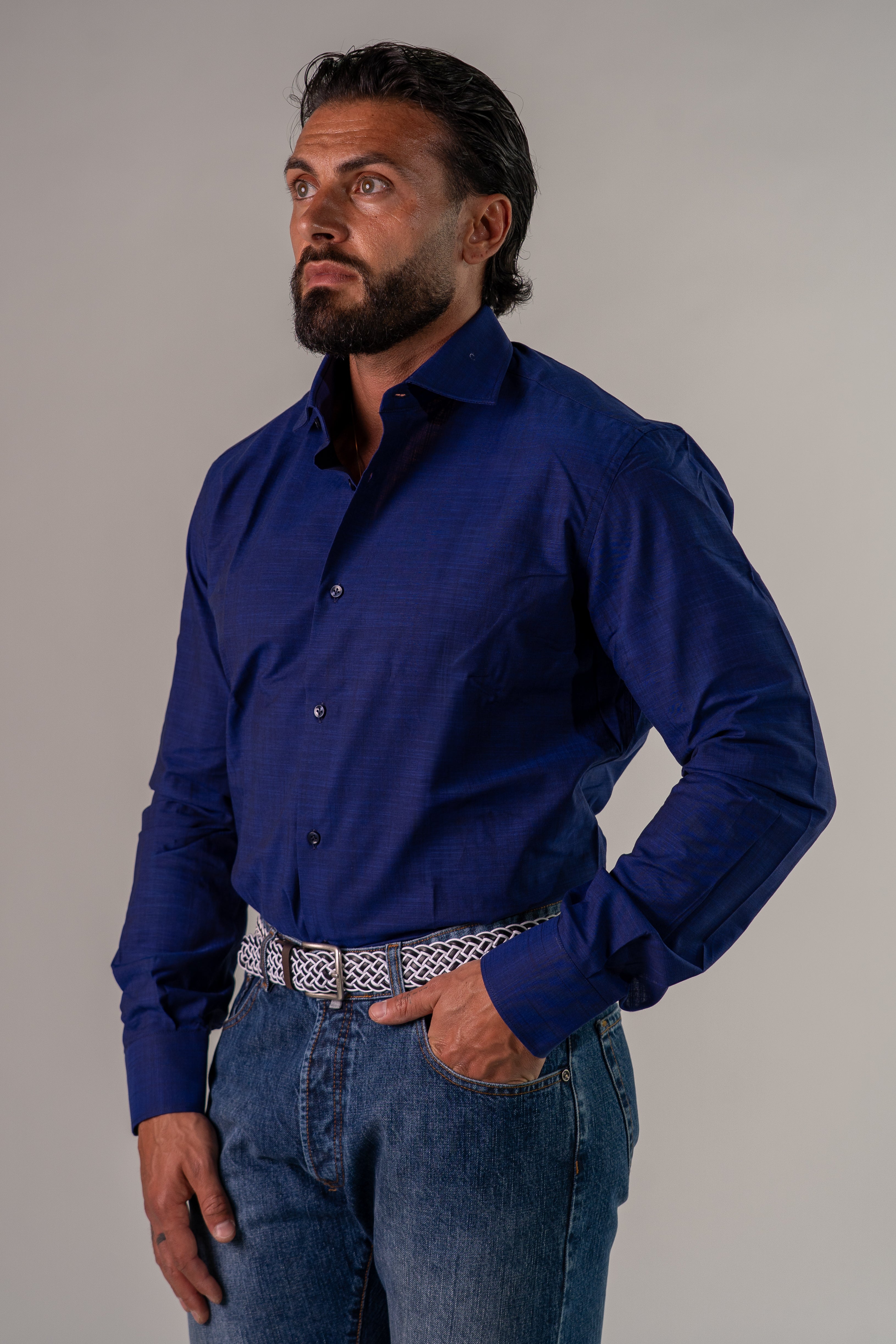 Camicia blu Rialto