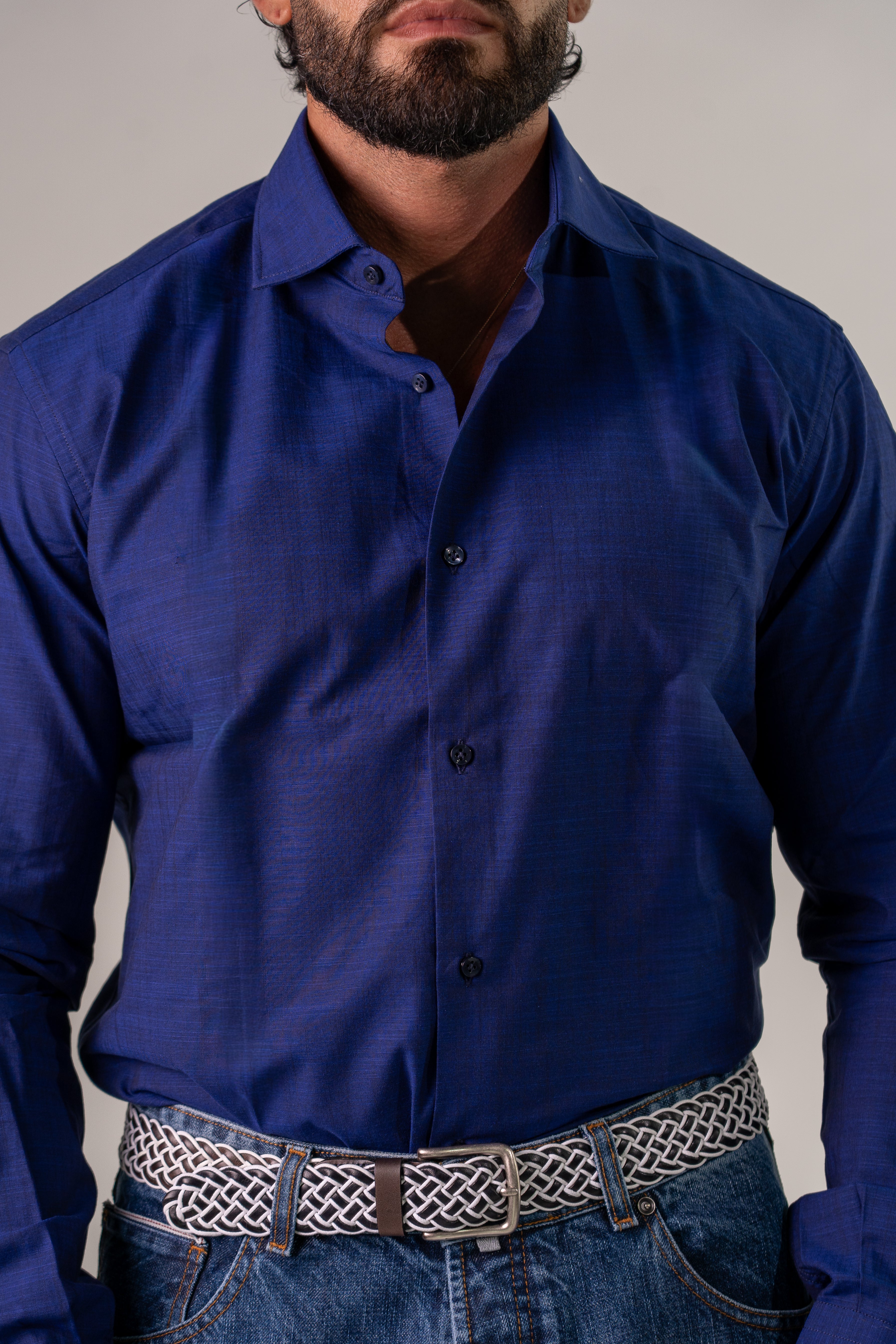 Camicia blu Rialto