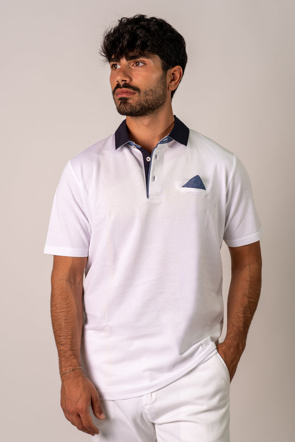 Polo bianco Vicy