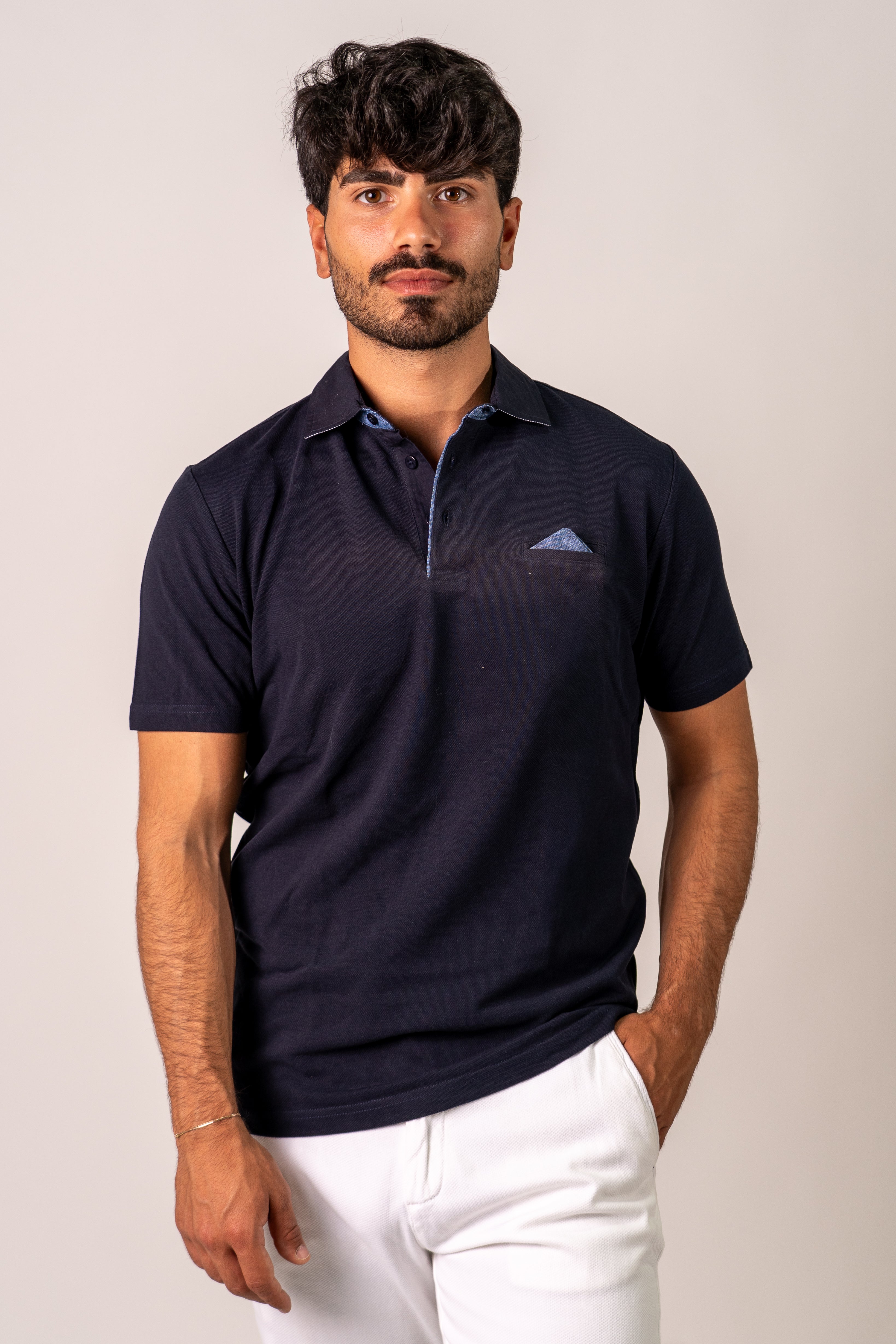 Polo blu Vicy