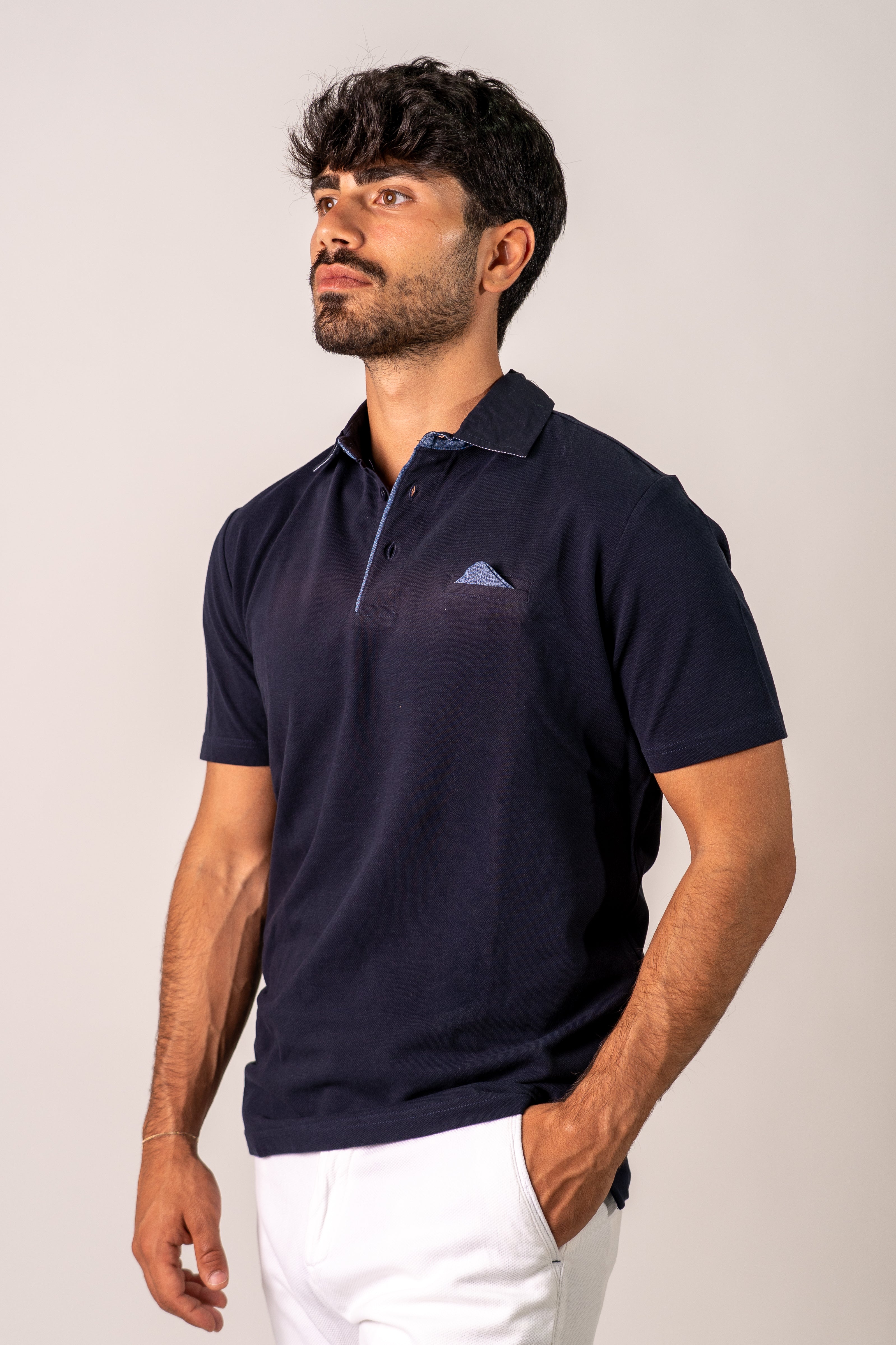 Polo blu Vicy