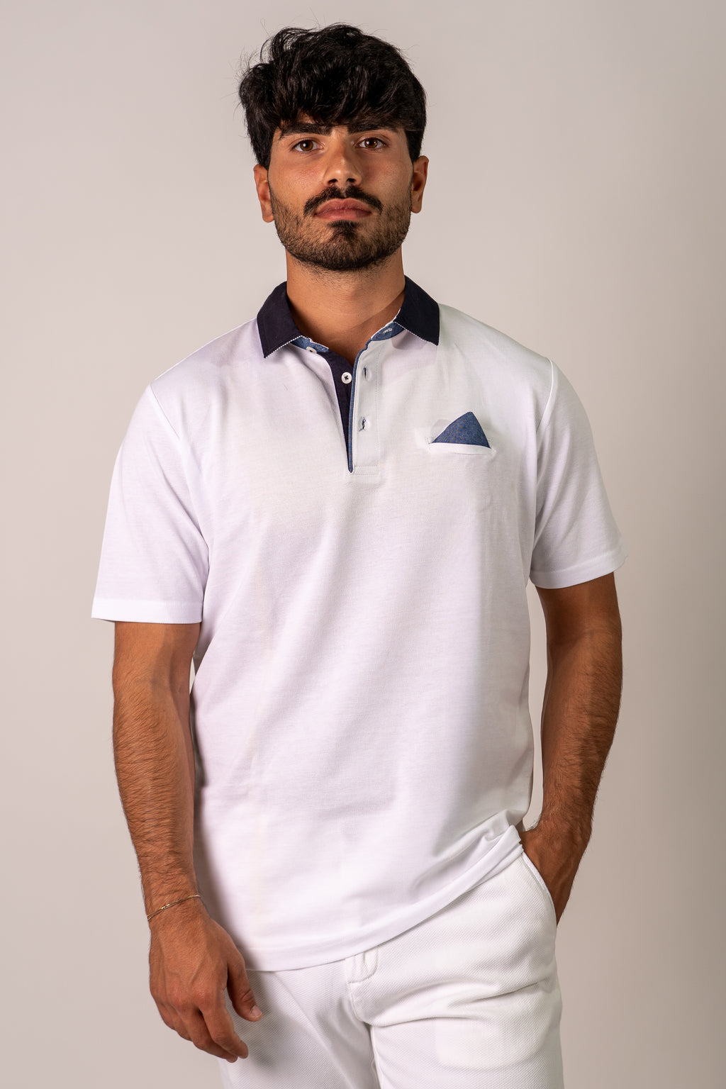 Polo bianco Vicy