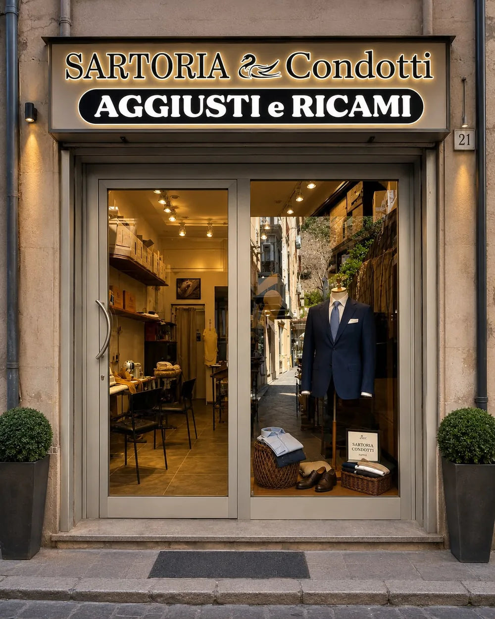Vetrina Atelier del Ricamo